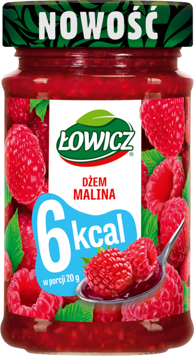 Łowicz Dżem Malinowy 6 Kcal 200 G