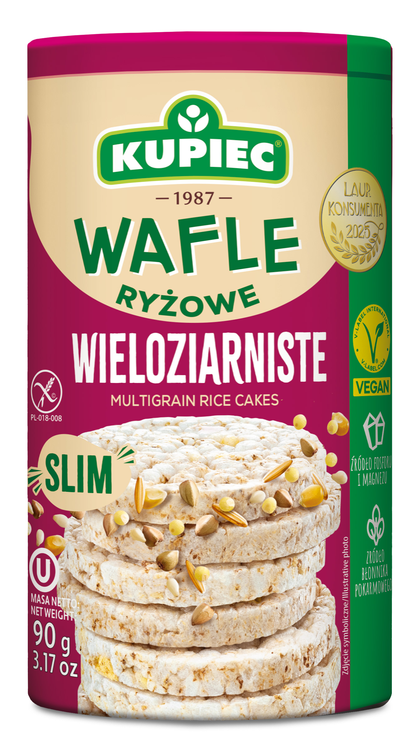 Kupiec Wafle Ryżowe Wieloziarniste 90G