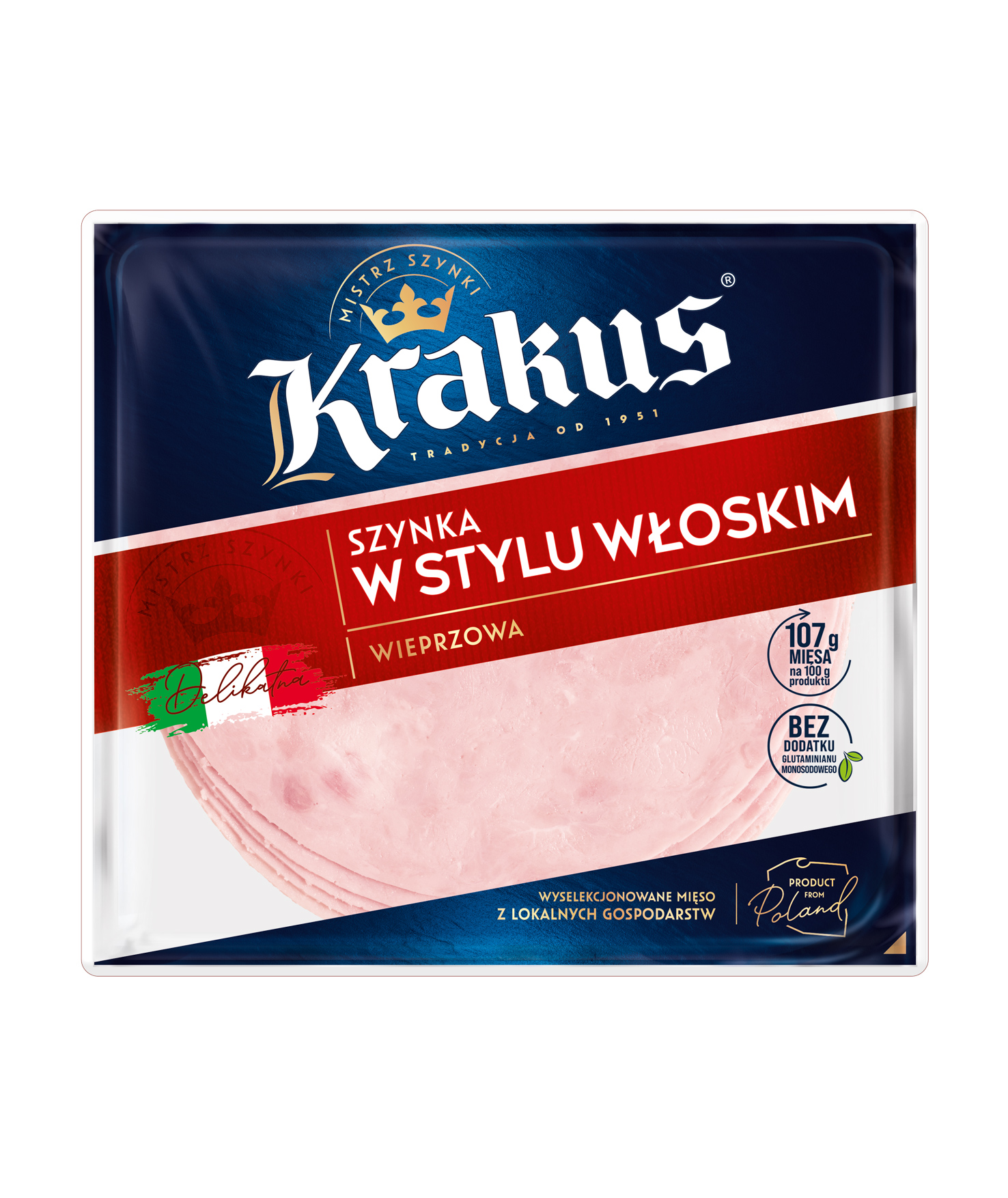 Szynka W Stylu Włoskim Plastry 400 G Krakus