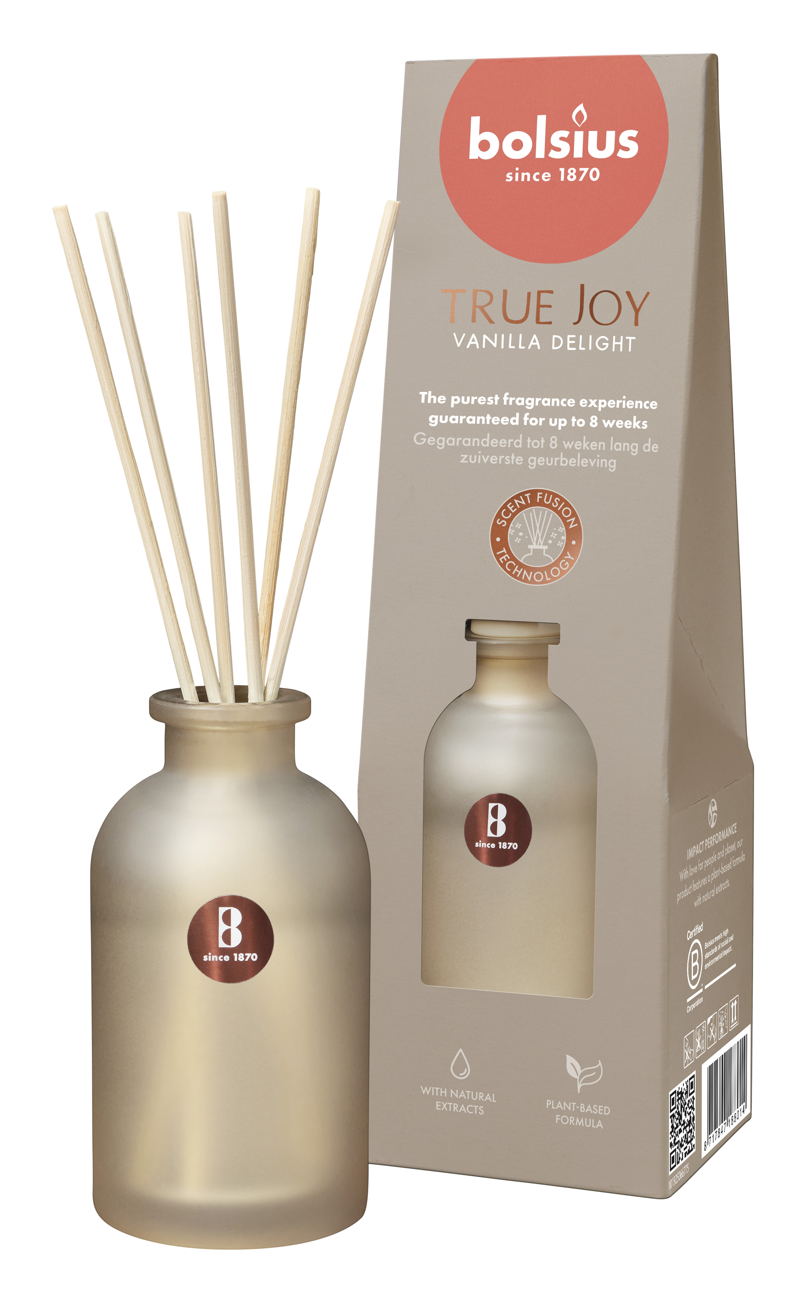 Bolsius Dyfuzor Zapachowy 80 Ml True Joy Vanilla Delight