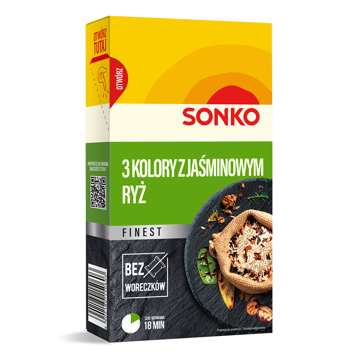 Sonko Finest Ryż 3 Kolory Z Jaśminowym 300 G
