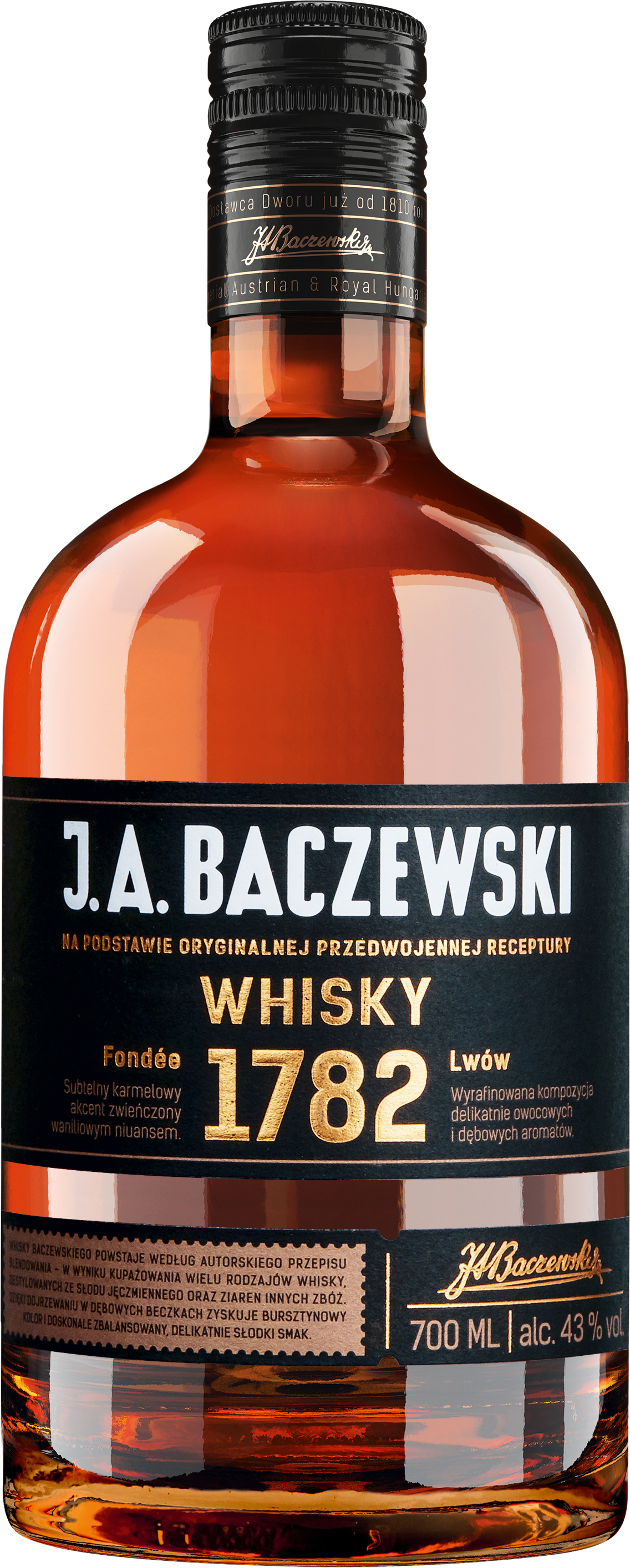 J.A. Baczewski Whisky 43% 700Ml