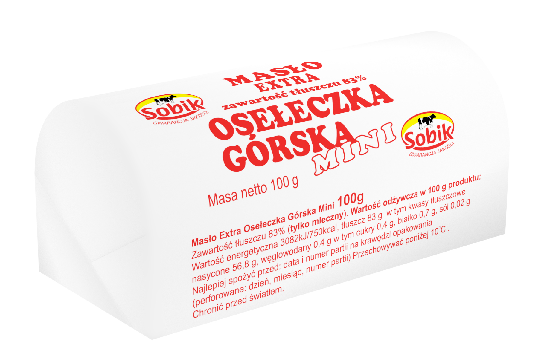 Sobik Osełeczka Górska Mini Masło Extra 100G