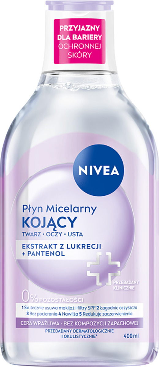 Nivea Pielęgnujący Płyn Micelarny Do Skóry Wrażliwej I Nadwrażliwej 400 Ml