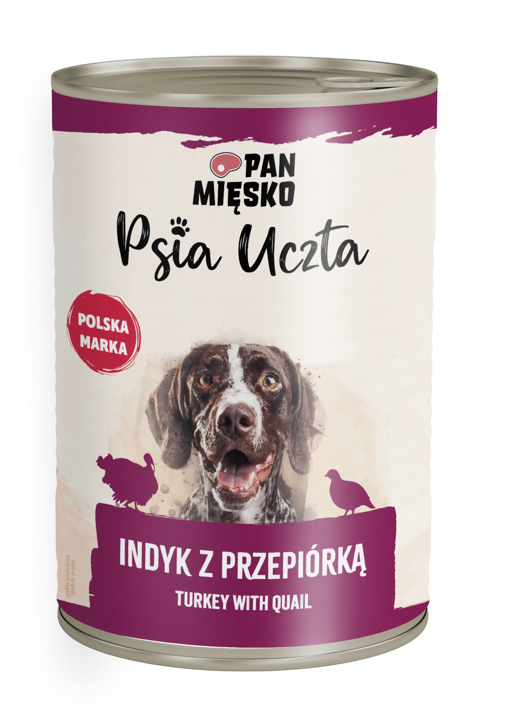 Pan Mięsko Psia Uczta Indyk Z Przepiórką 400 G