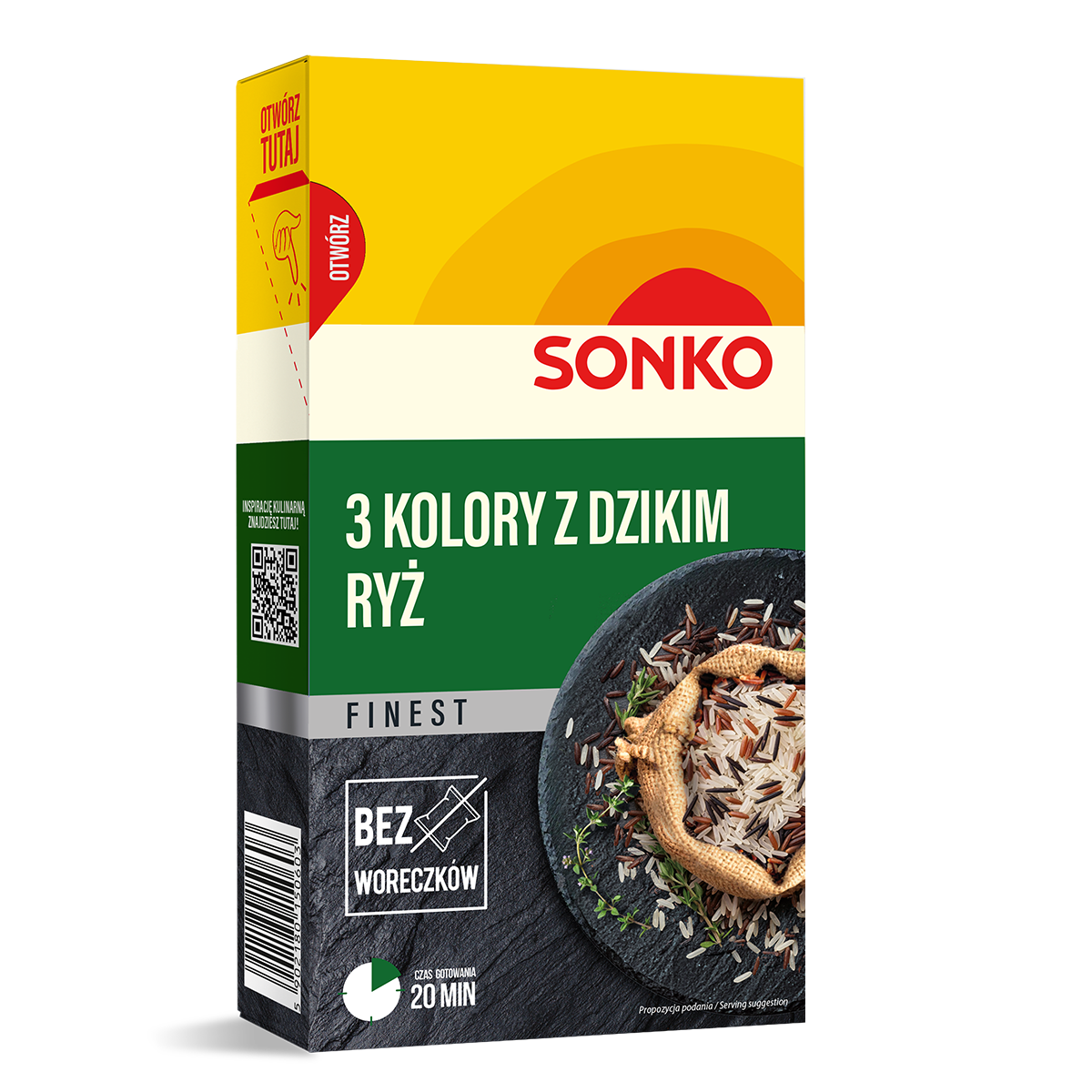 Sonko Finest Ryż 3 Kolory Z Dzikim 300 G