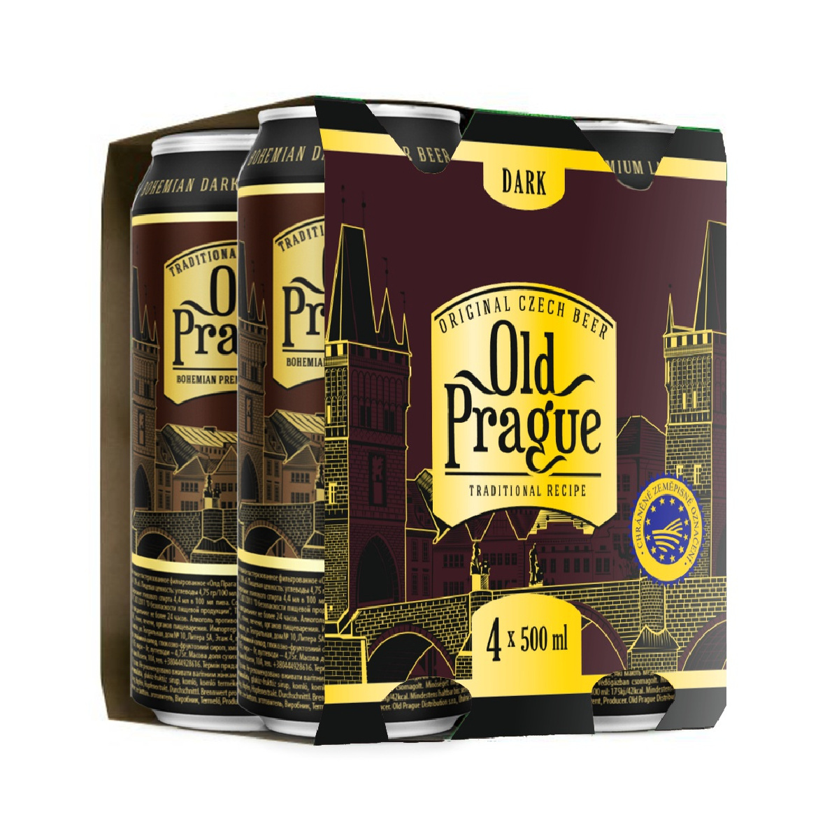 Piwo Old Prague Bohemian Premium Dark Lager 500Ml Kaucja