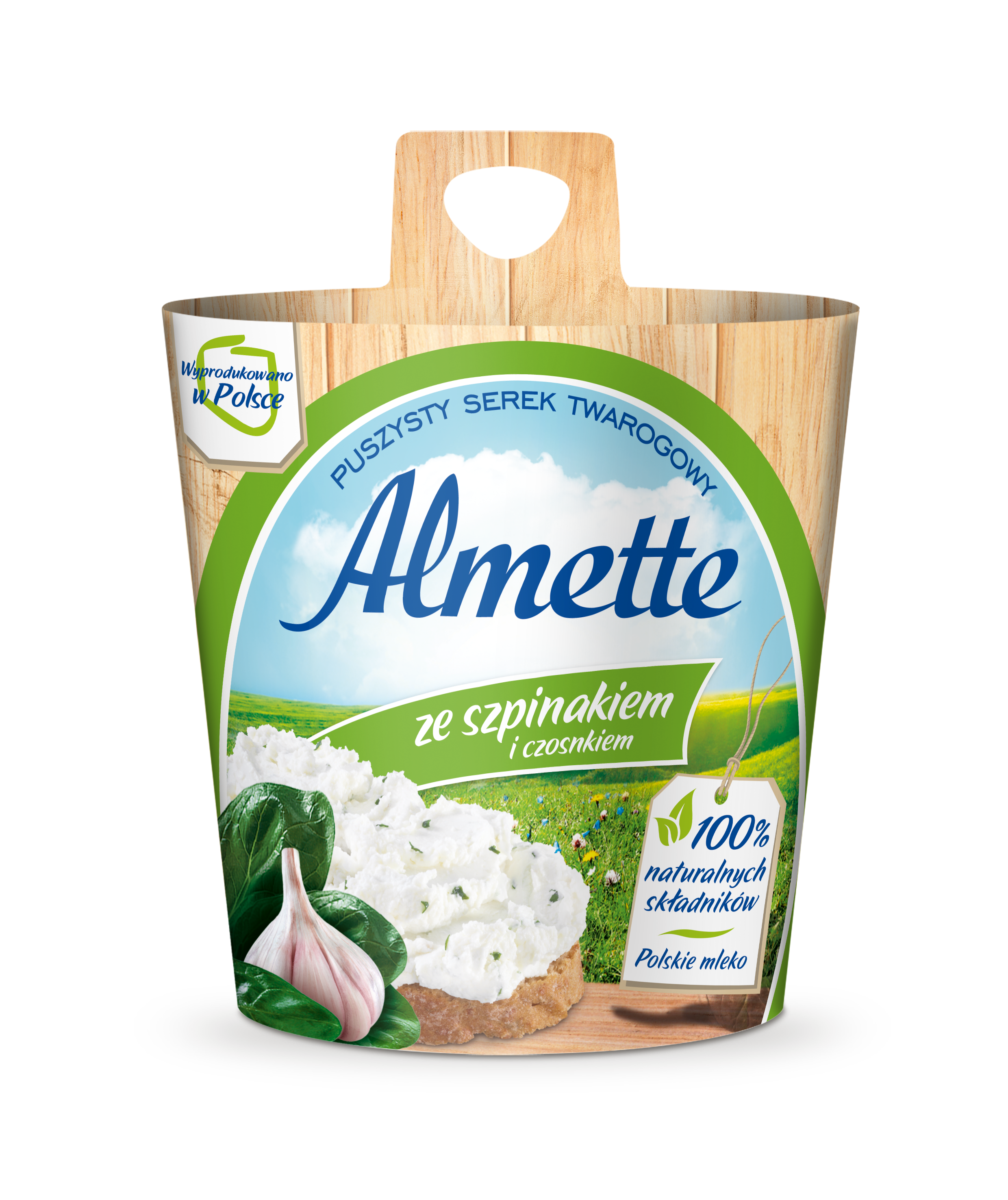Almette Ze Szpinakiem I Czosnkiem 150 G