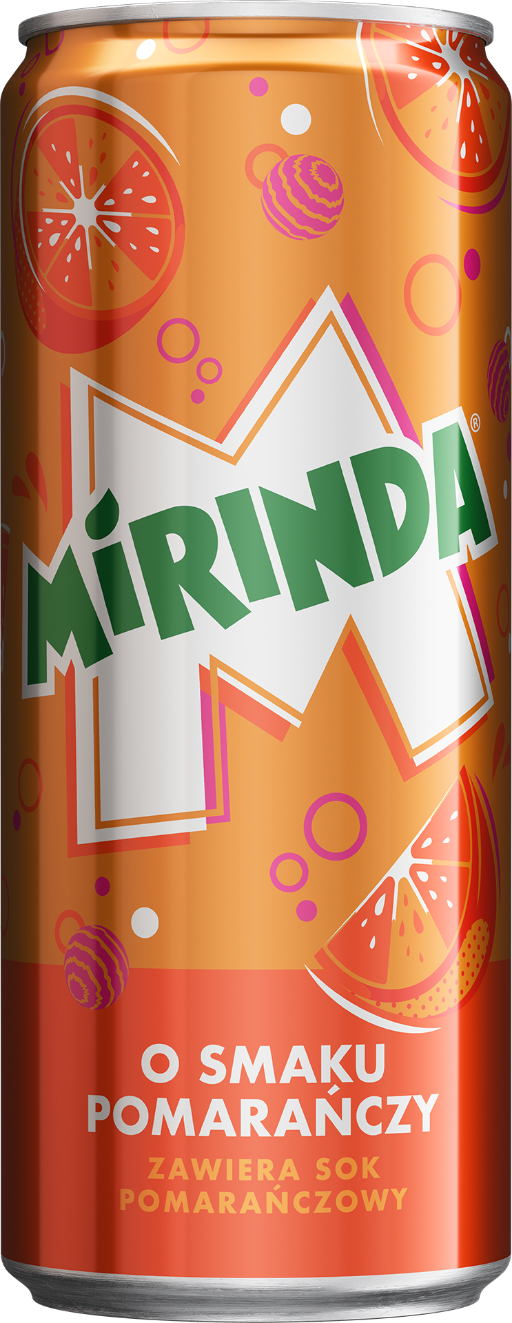 Mirinda Orange Napój Gazowany O Smaku Pomarańczowym 330 Ml Kaucja