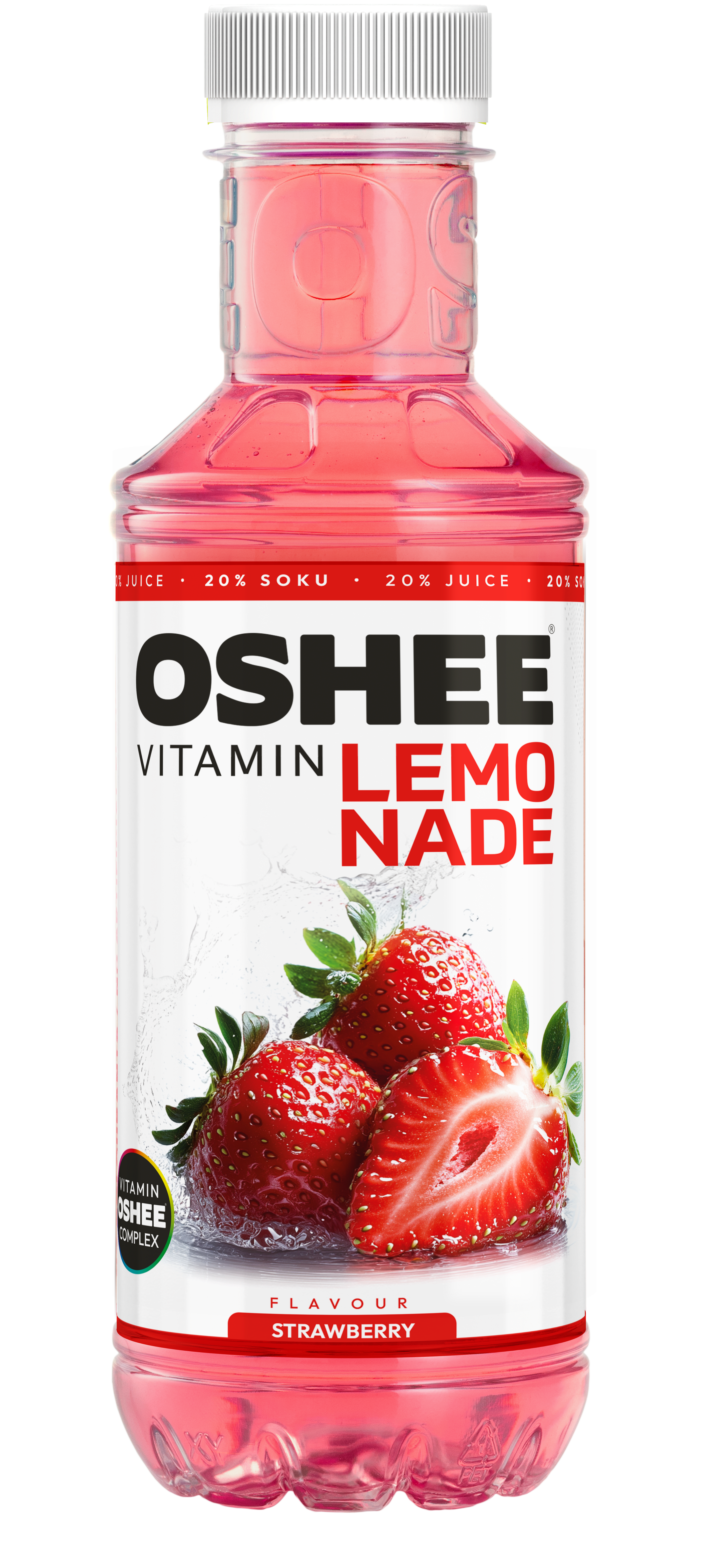 Oshee Vitamin Lemonade Truskawka 555 Ml Kaucja