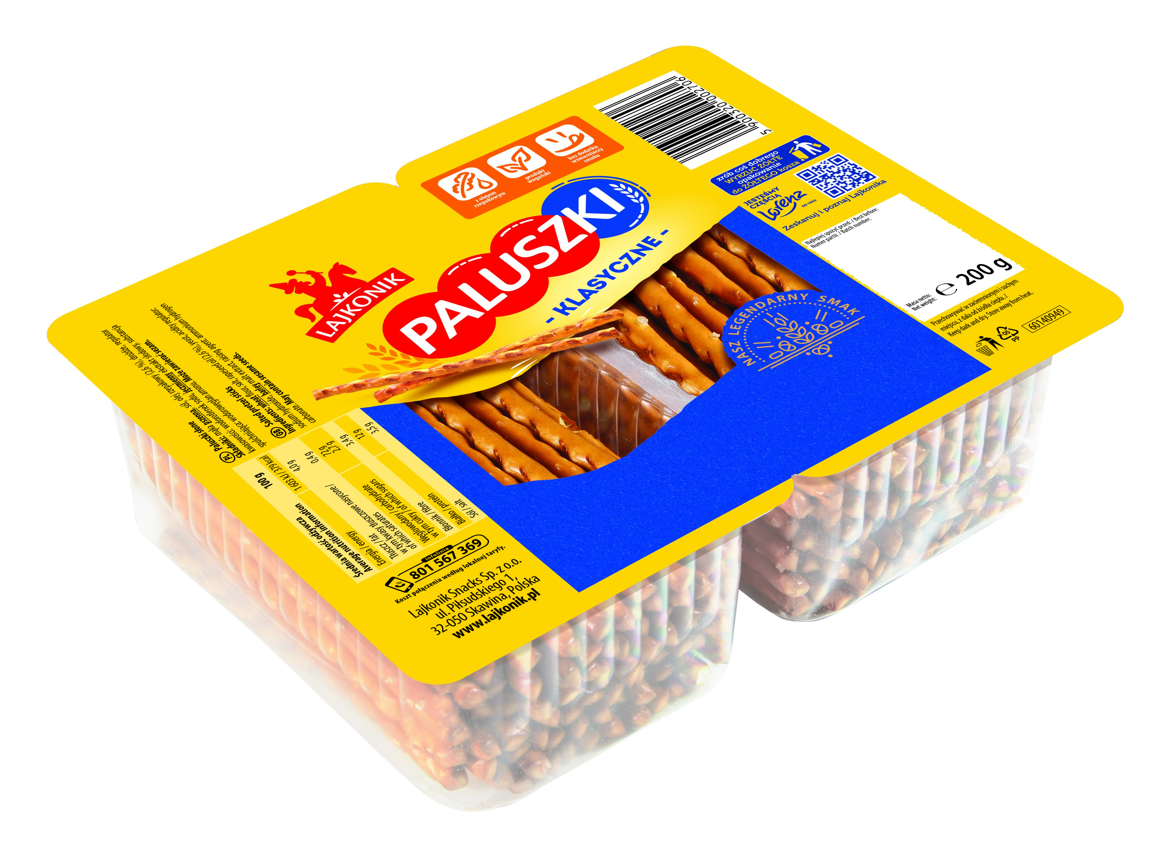 Lajkonik Paluszki Słone - Tray 200G