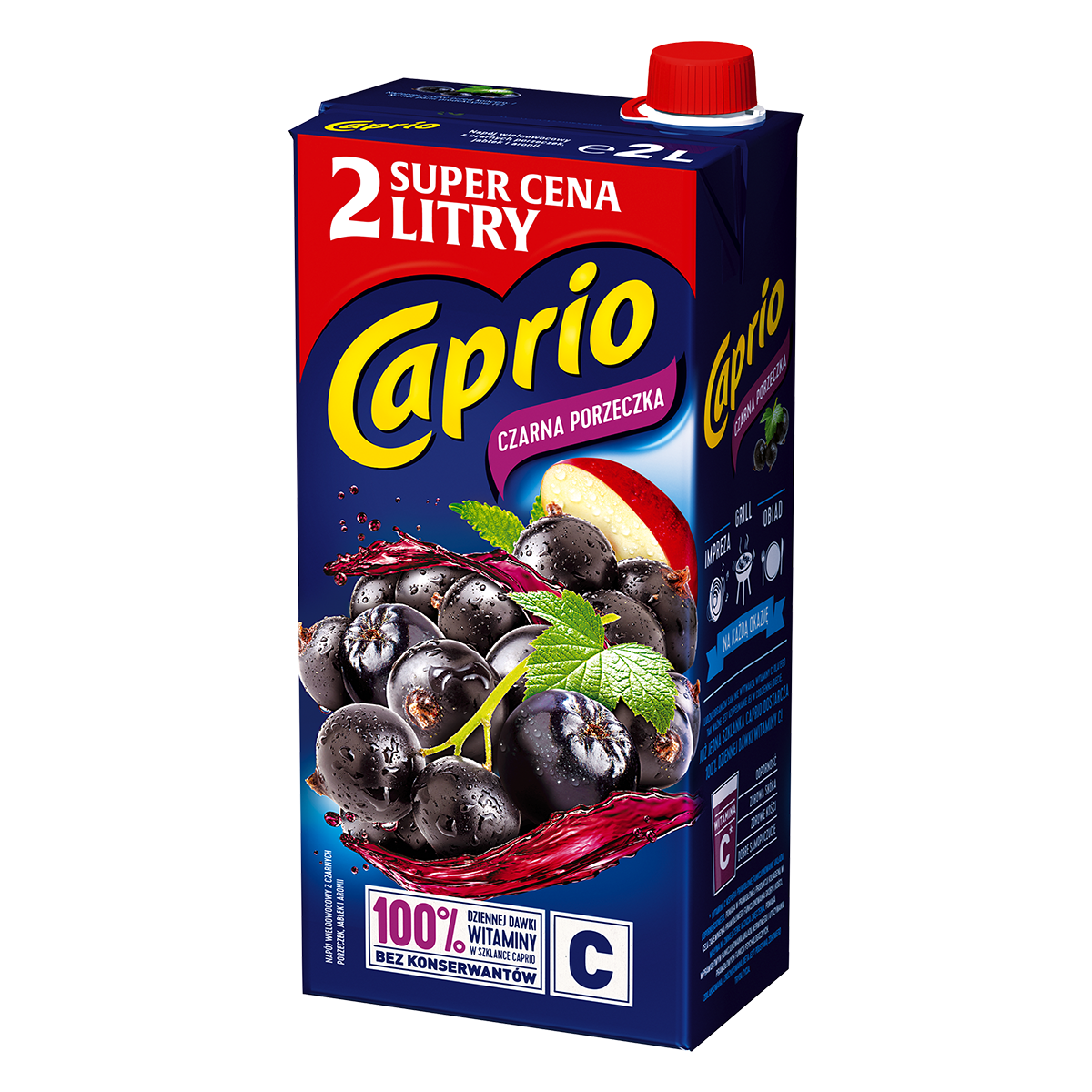 Caprio Napój Czarna Porzeczka 2 L