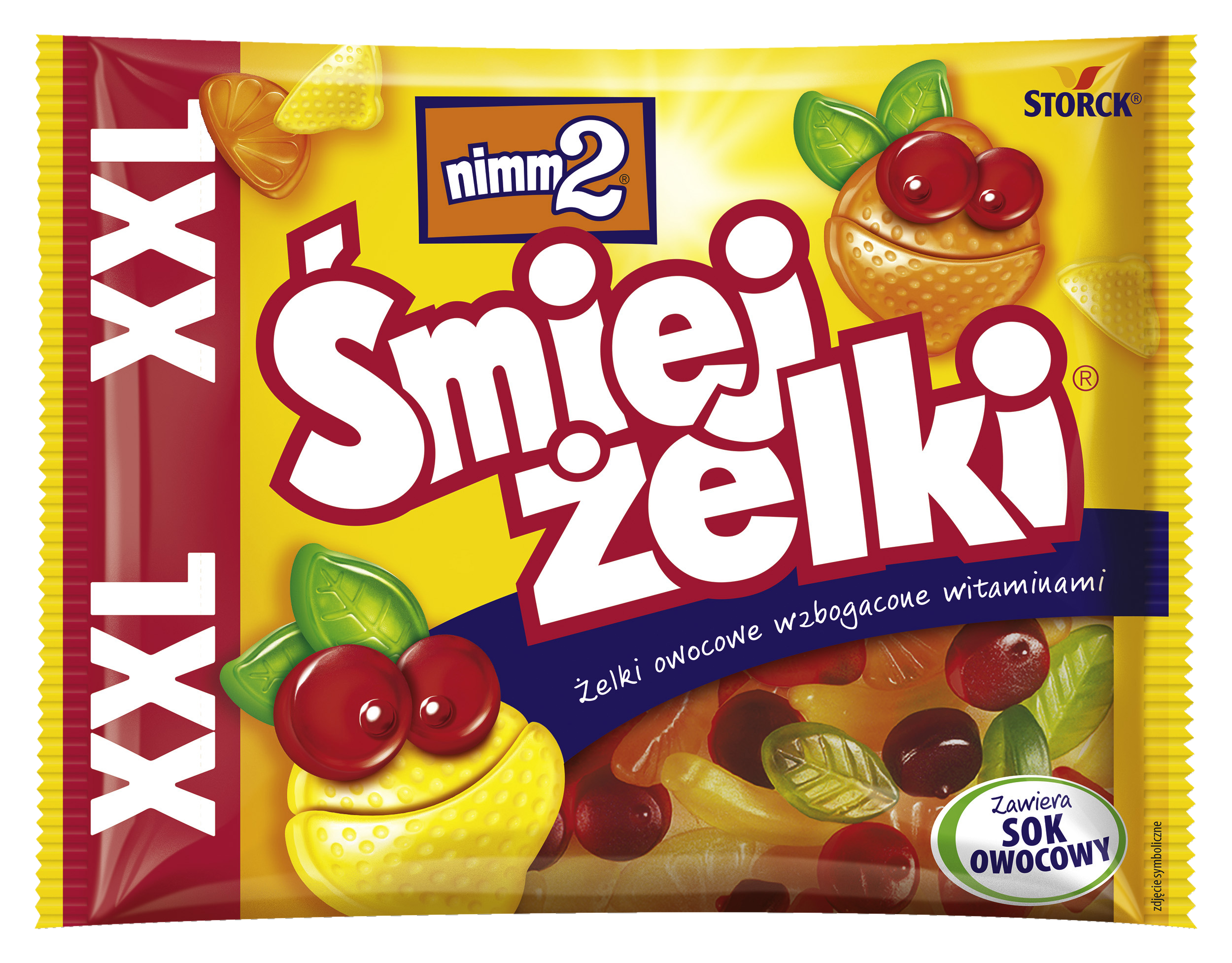 Nimm2 Śmiejżelki Owocowe 180 G