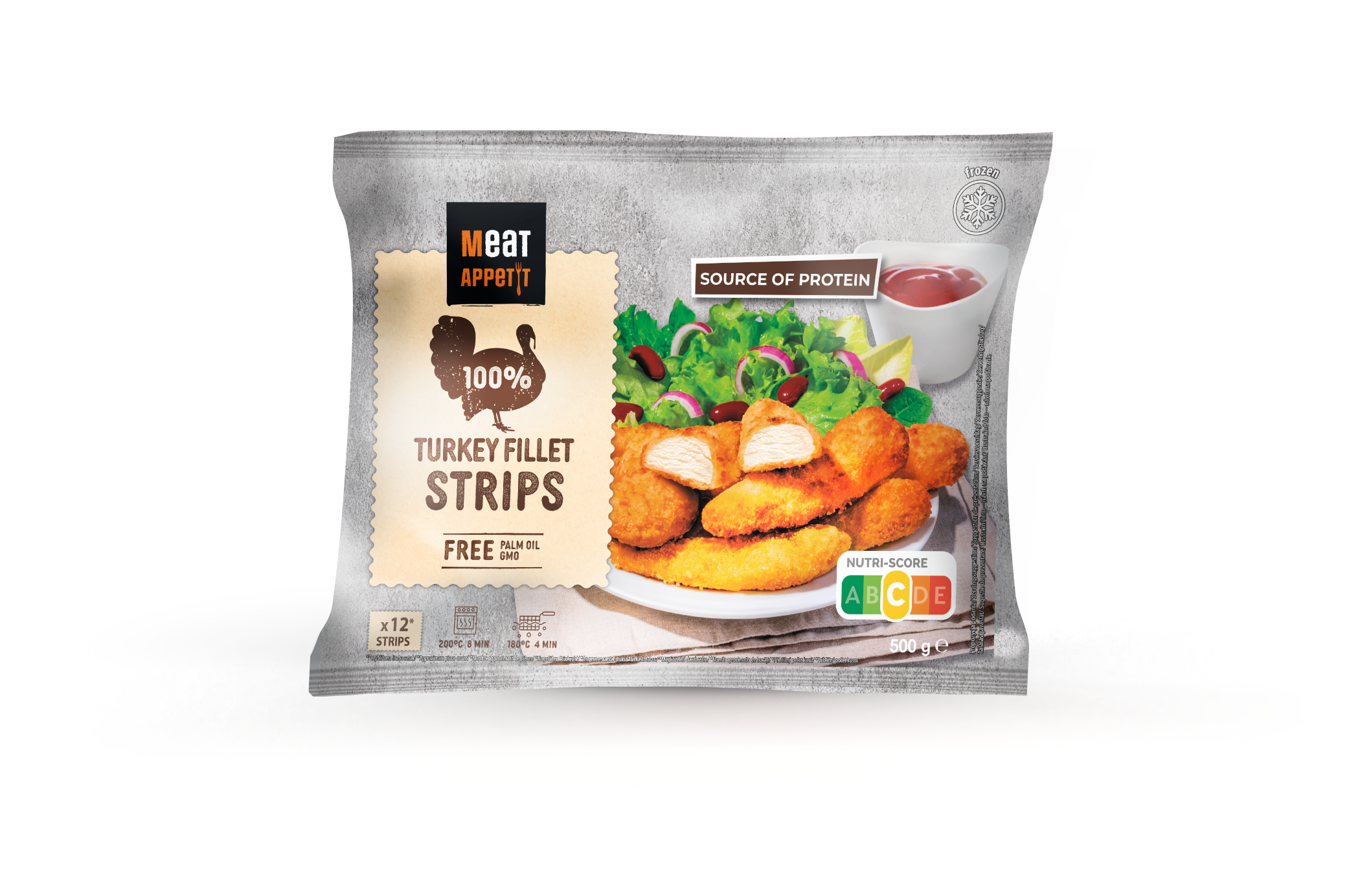 Meat Appetit, Łagodne Stripsy Z Fileta Z Indyka 500G