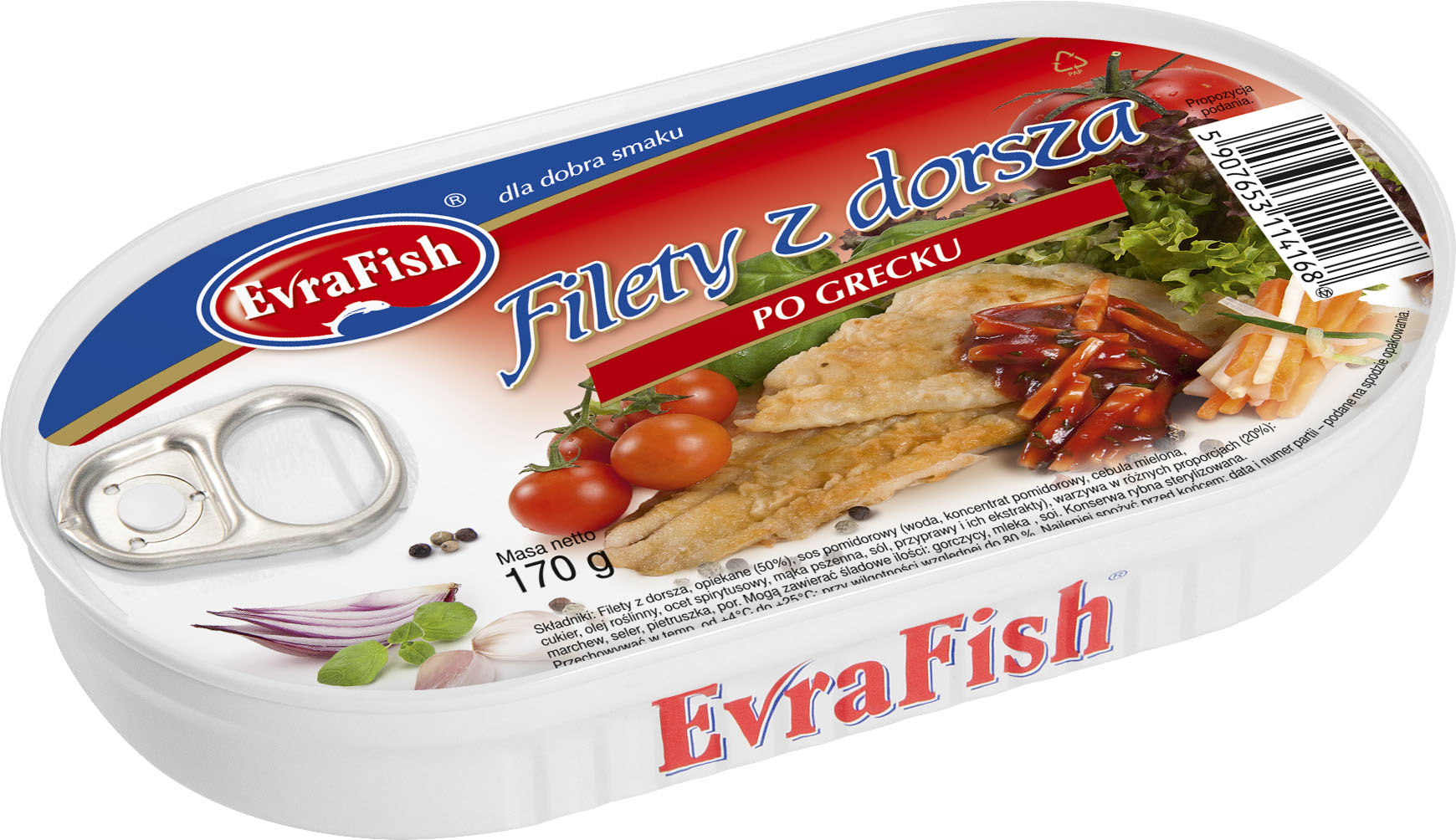 Evrafish Filety Z Dorsza Po Grecku 170 G