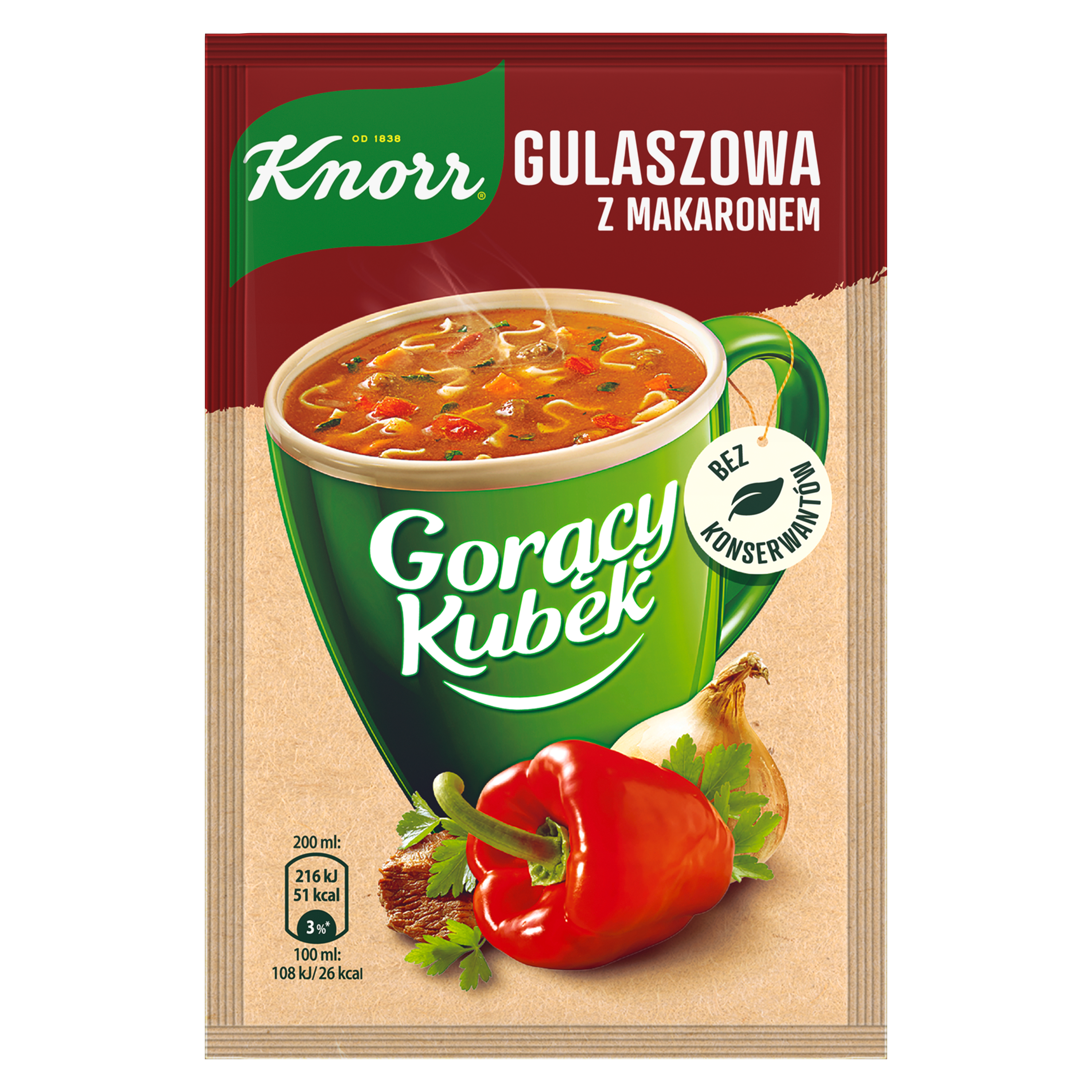Knorr Gorący Kubek Gulaszowa Z Makaronem 16G