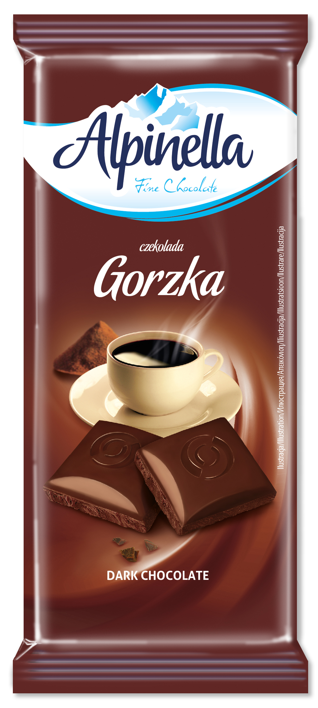 Alpinella Czekolada Gorzka 90 G