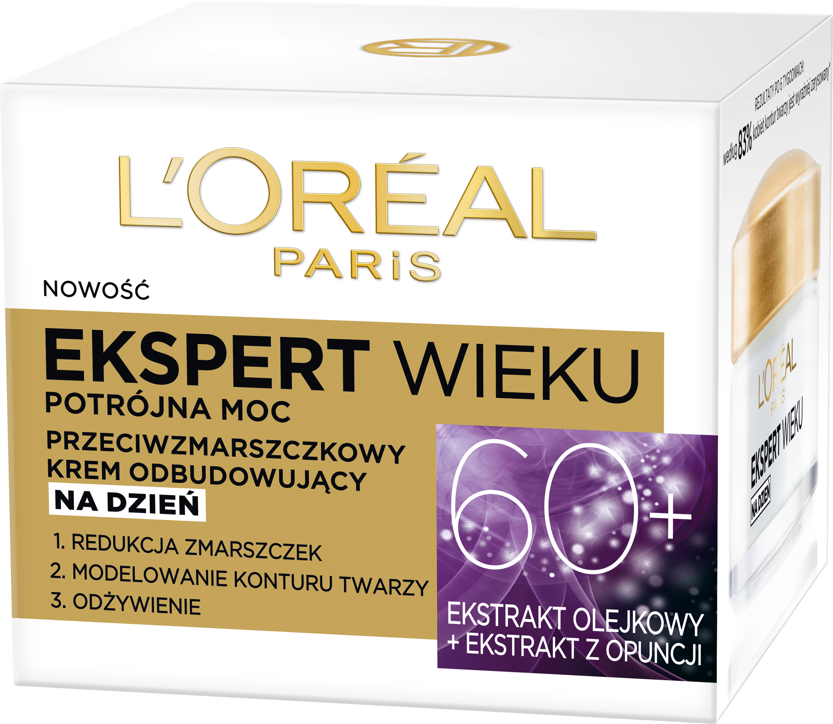 L'Oréal Paris Ekspert Wieku 60+ Przeciwzmarszczkowy Krem Odbudowujący Na Dzień 50 Ml