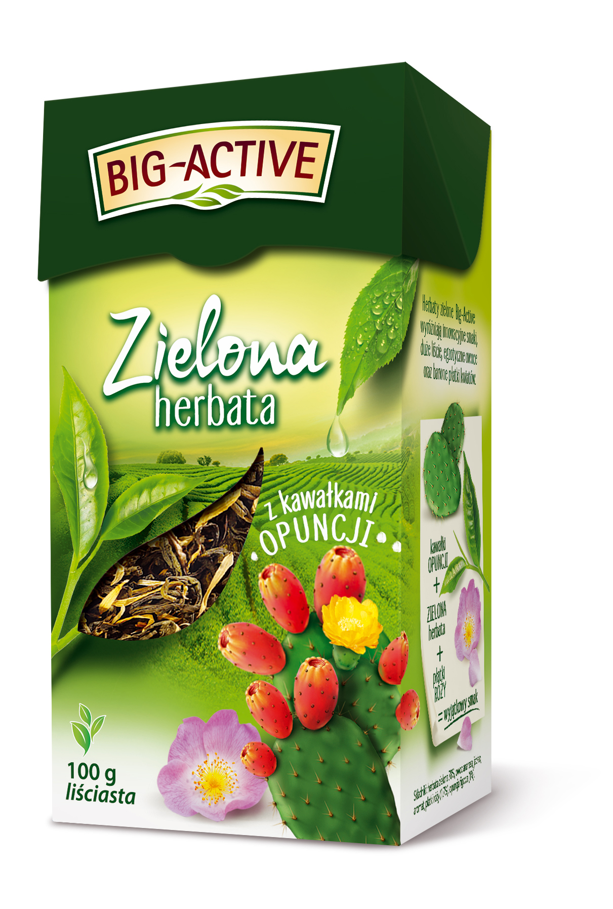 Big-Active - Herbata Zielona Z Opuncją (100G)