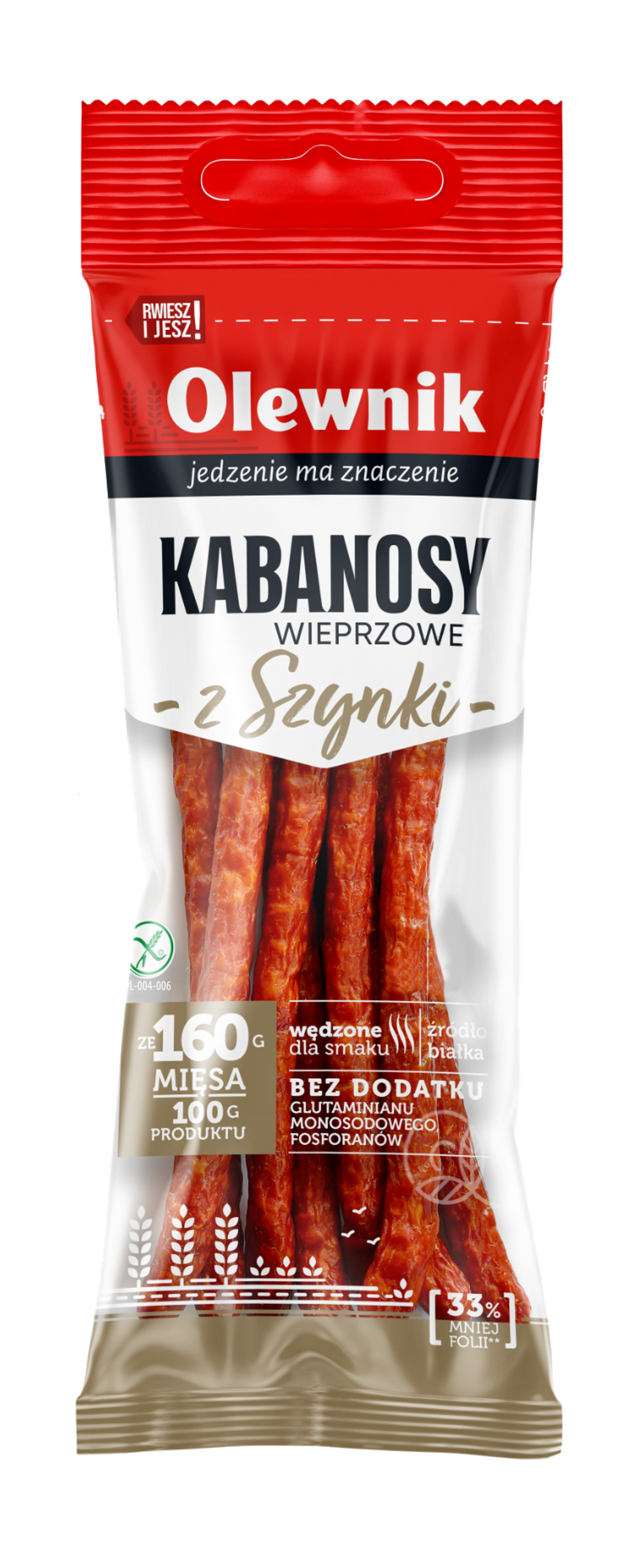 Kabanosy Wieprzowe Z Szynki 105 G Olewnik