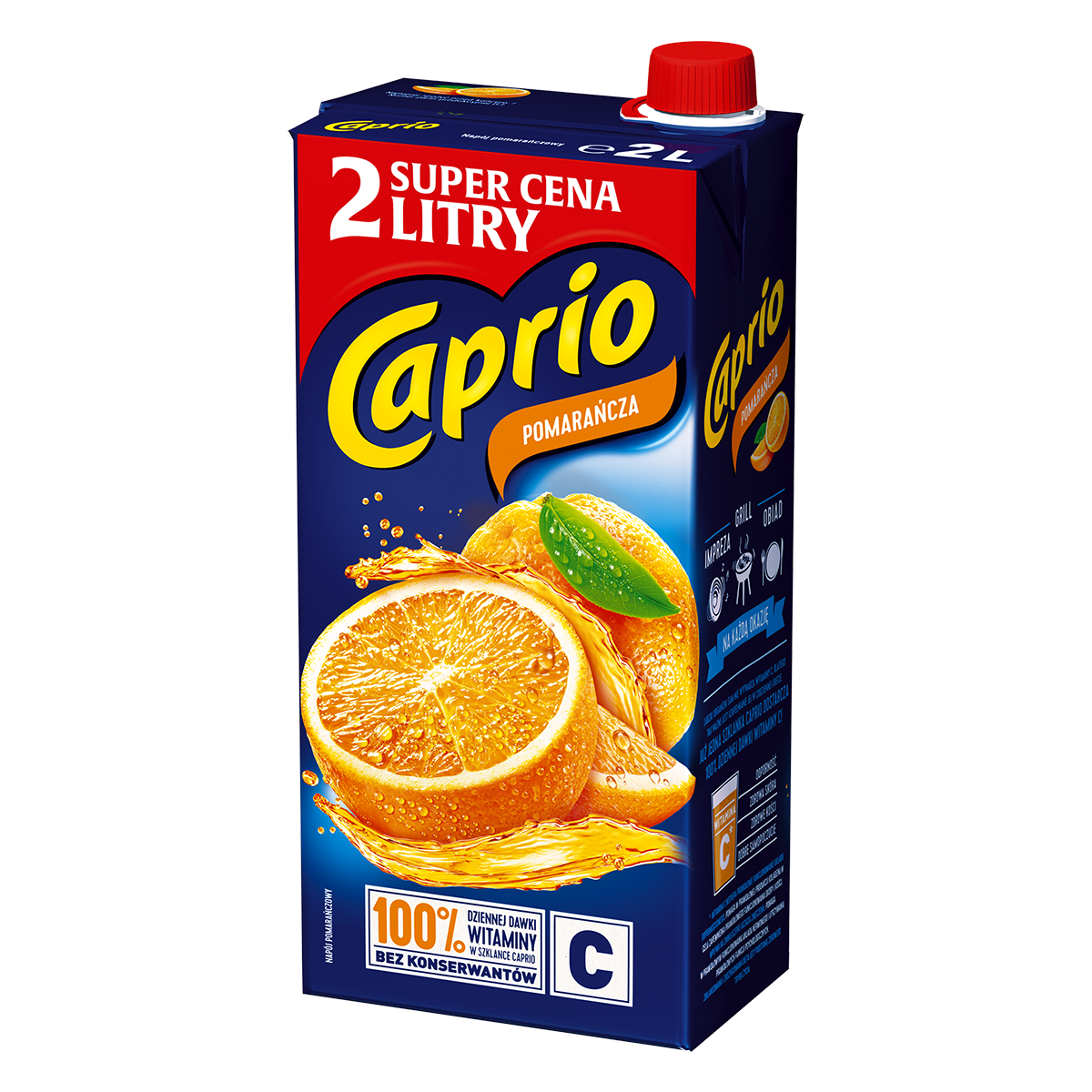 Caprio Napój Pomarańcza 2 L