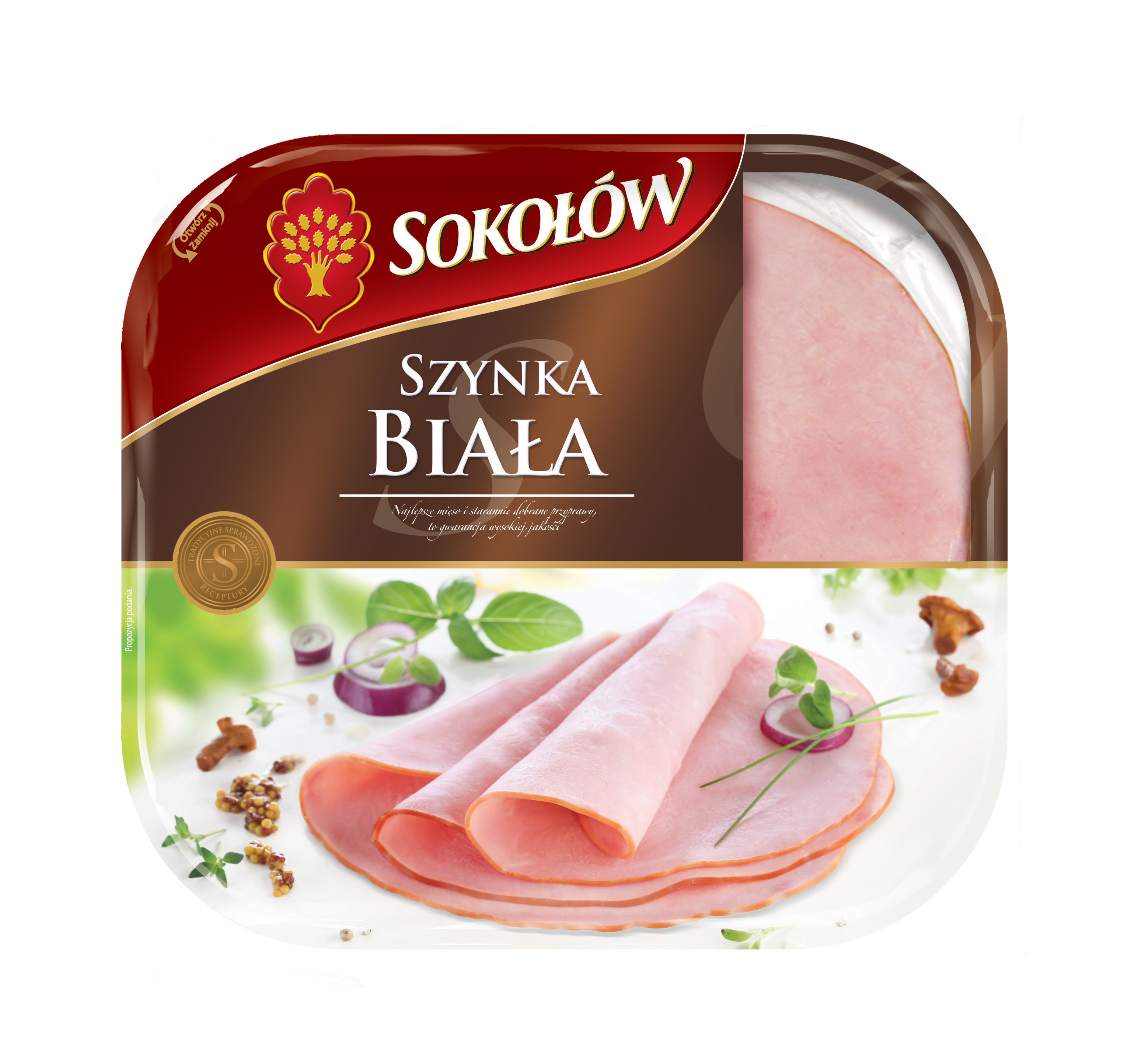 Szynka Biała Plastry 148 G Sokołów