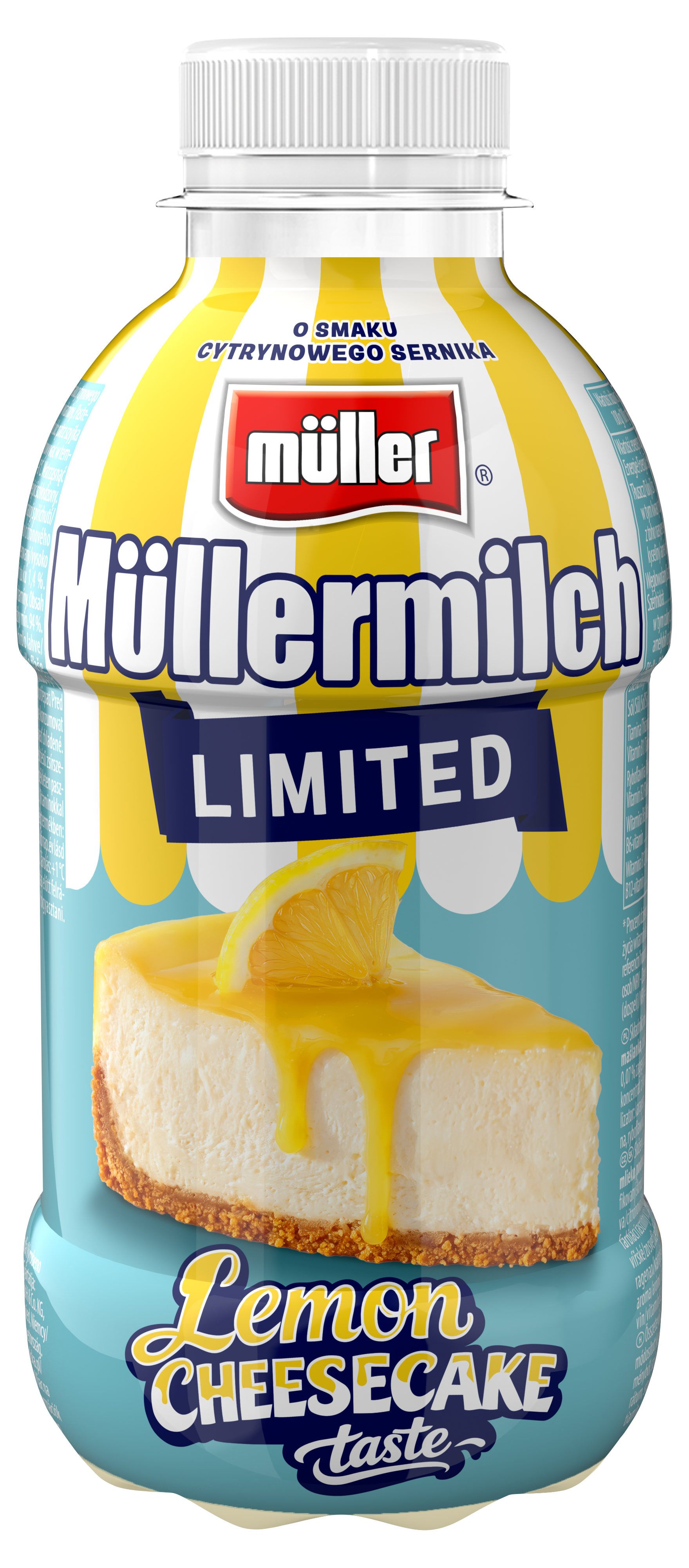 Müllermilch Napój Mleczny Limitowana Edycja Lemon Cheesecake 400G
