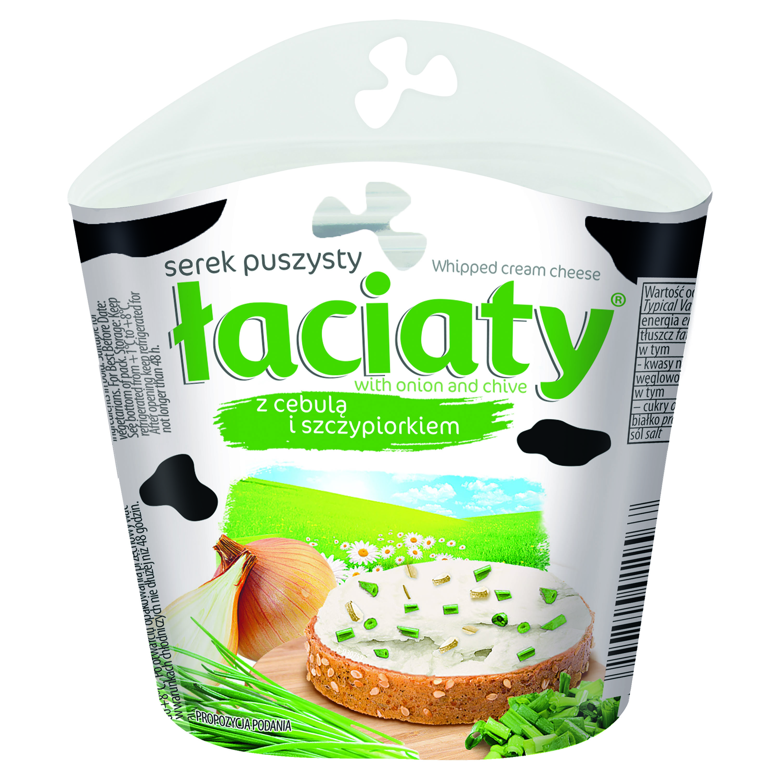 Serek Puszysty Łaciaty Z Cebulą I Szczypiorkiem 150G