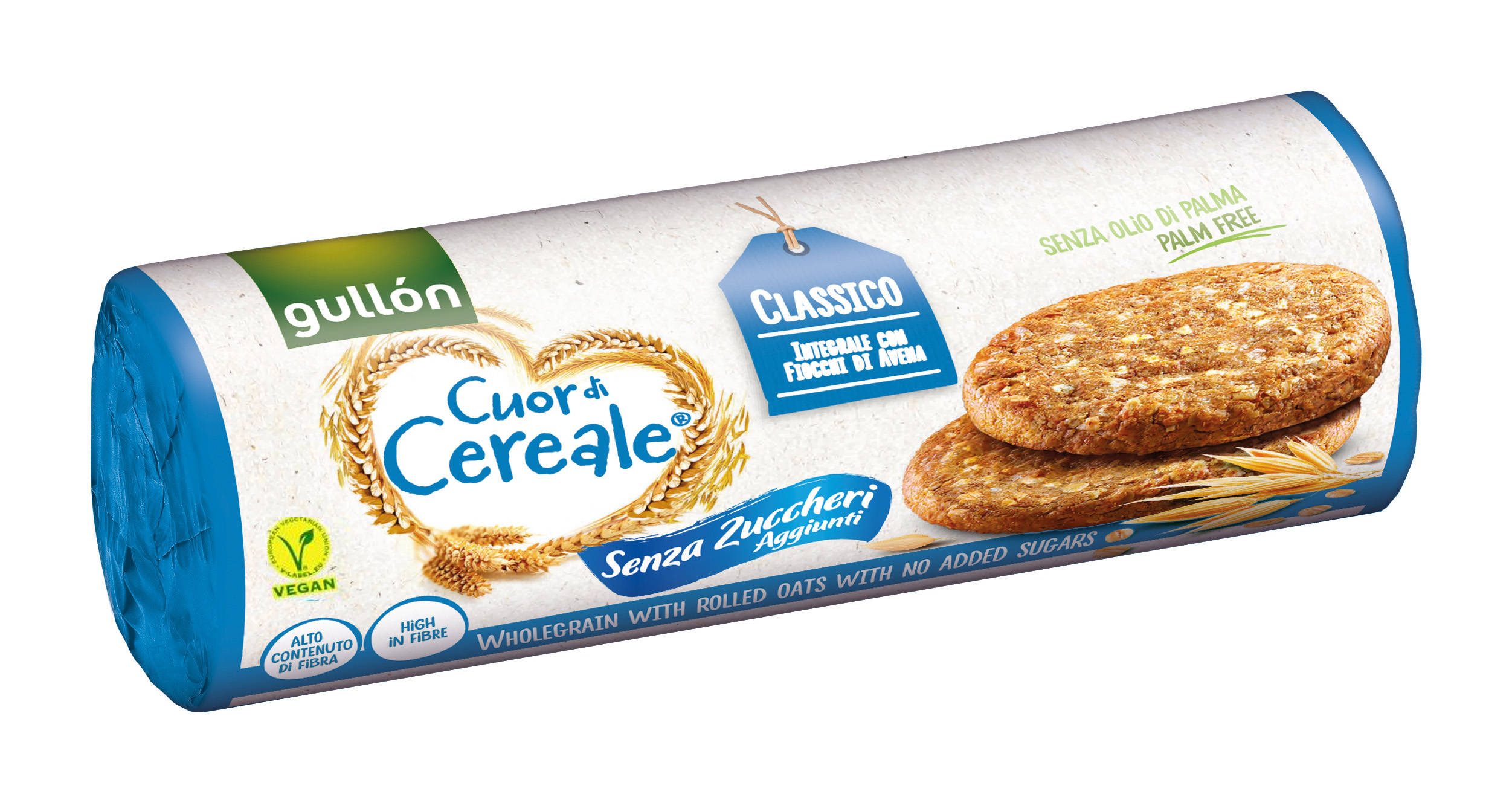 Gullon Pełnoziarniste Ciastka Ze Zbożami 280 G, Bez Dodatku Cukrów. Zawierają Substancję Słodzącą