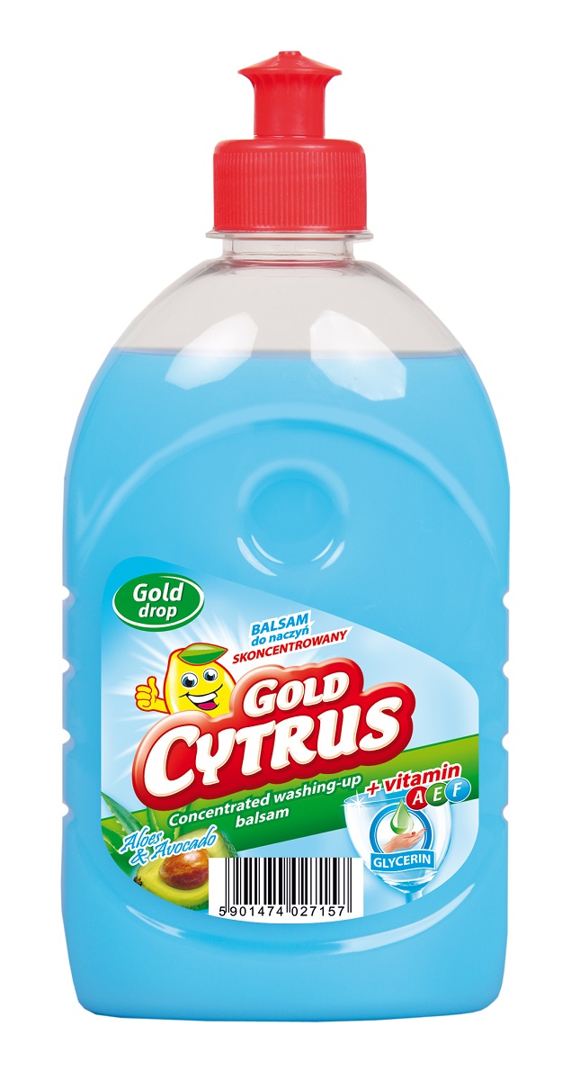 Gold Cytrus Płyn Do Mycia Naczyń 0,5L Balsam