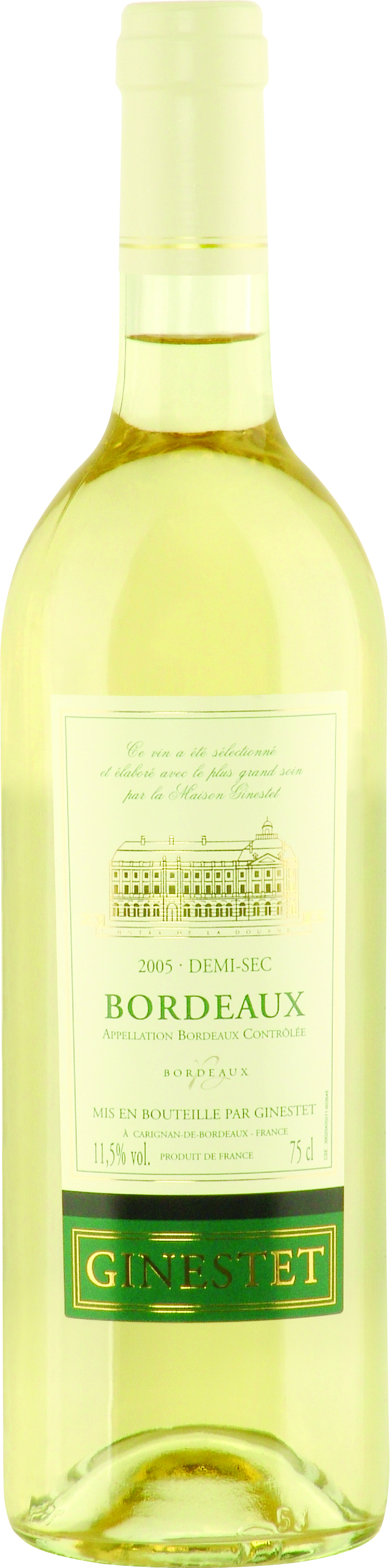 Wino Ginestet Aoc Bordeaux Biały Półwytrawny 750 Ml Tim