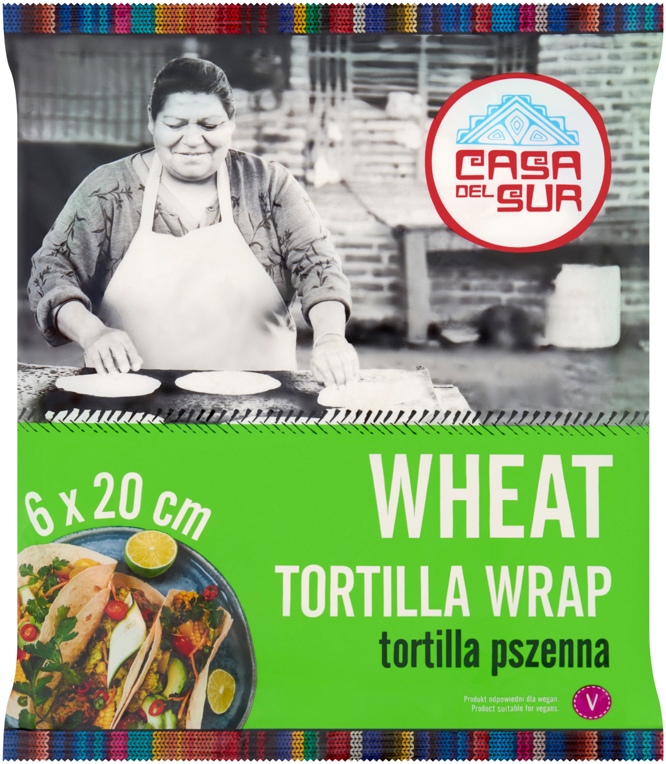 Casa Del Sur Wrap Pszenny 20Cm 6Szt 240G
