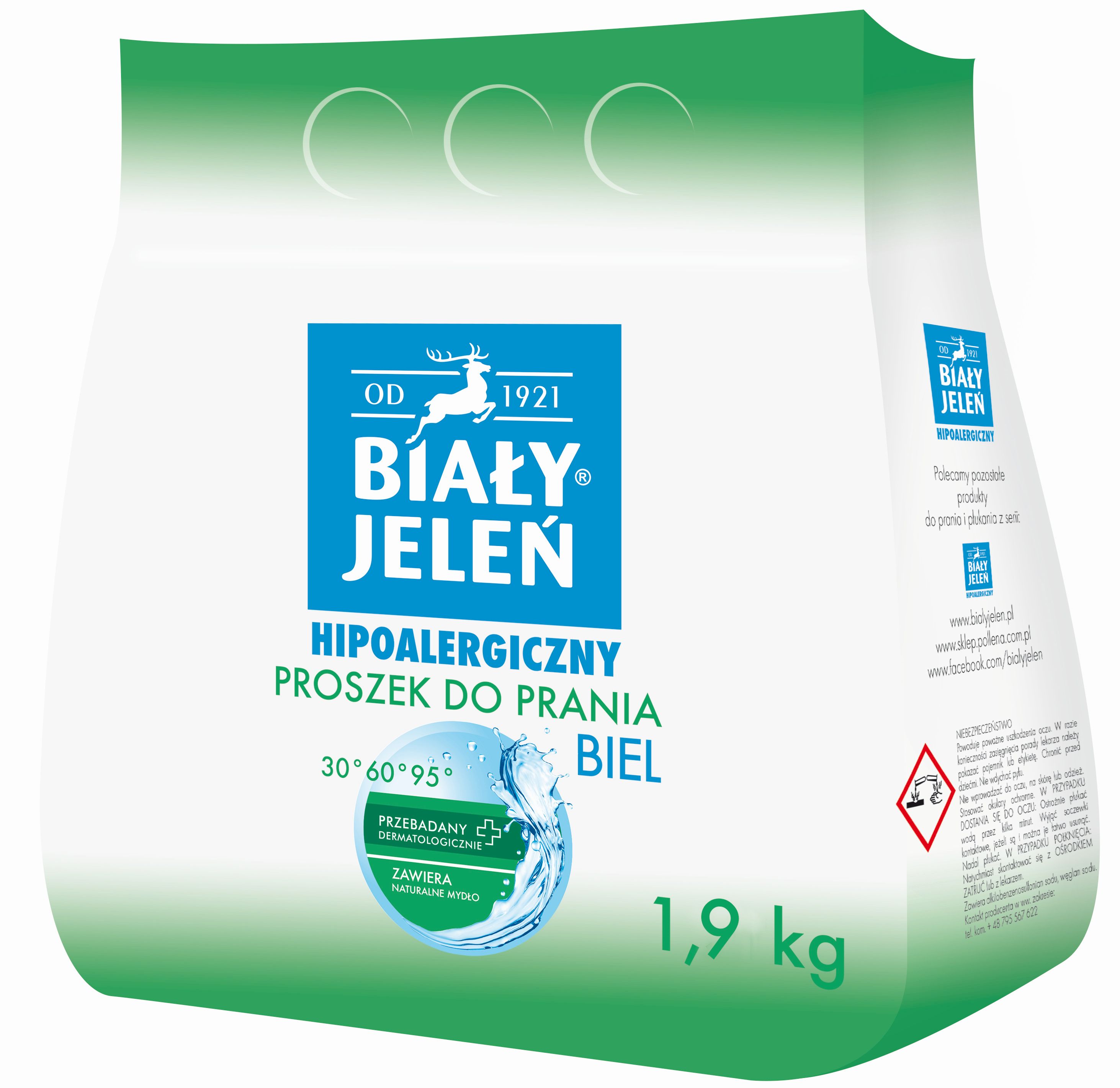 Biały Jeleń Proszek Do Prania Biel 1,9Kg