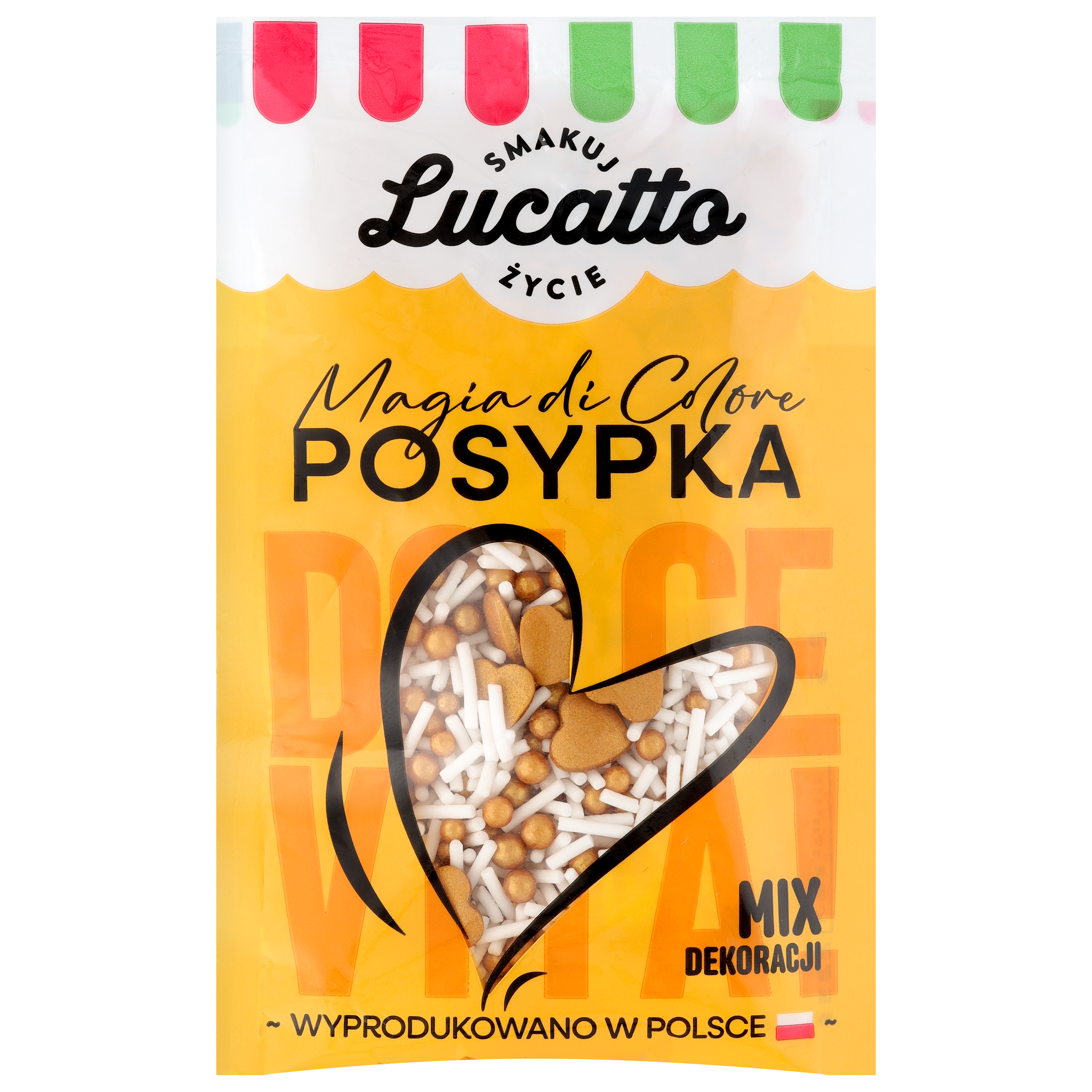 Dekoracje - Złote Serduszka Lucatto 30G