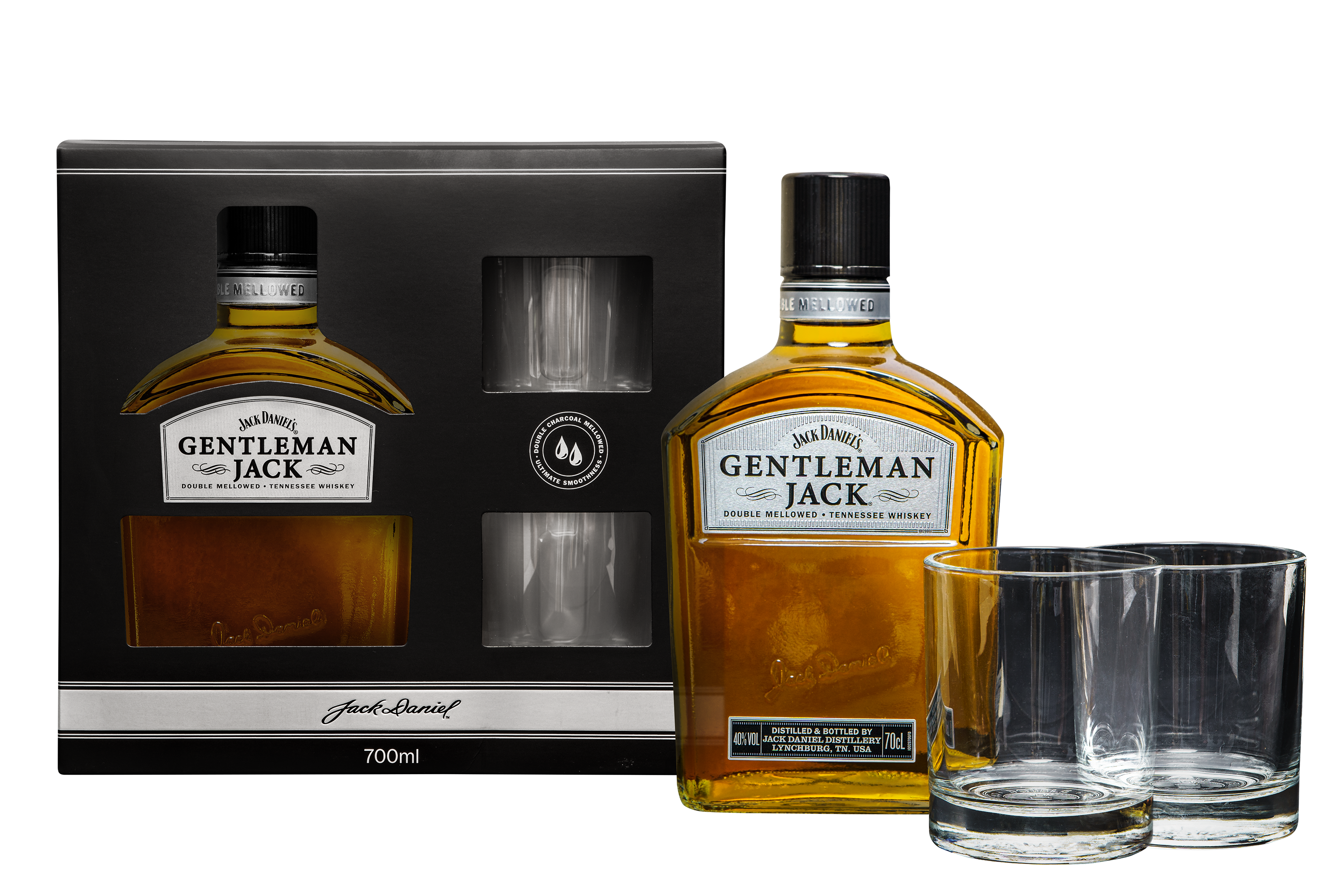 Jack Daniel'S Gentleman Jack 40% 0,7L Ze Szklankami
