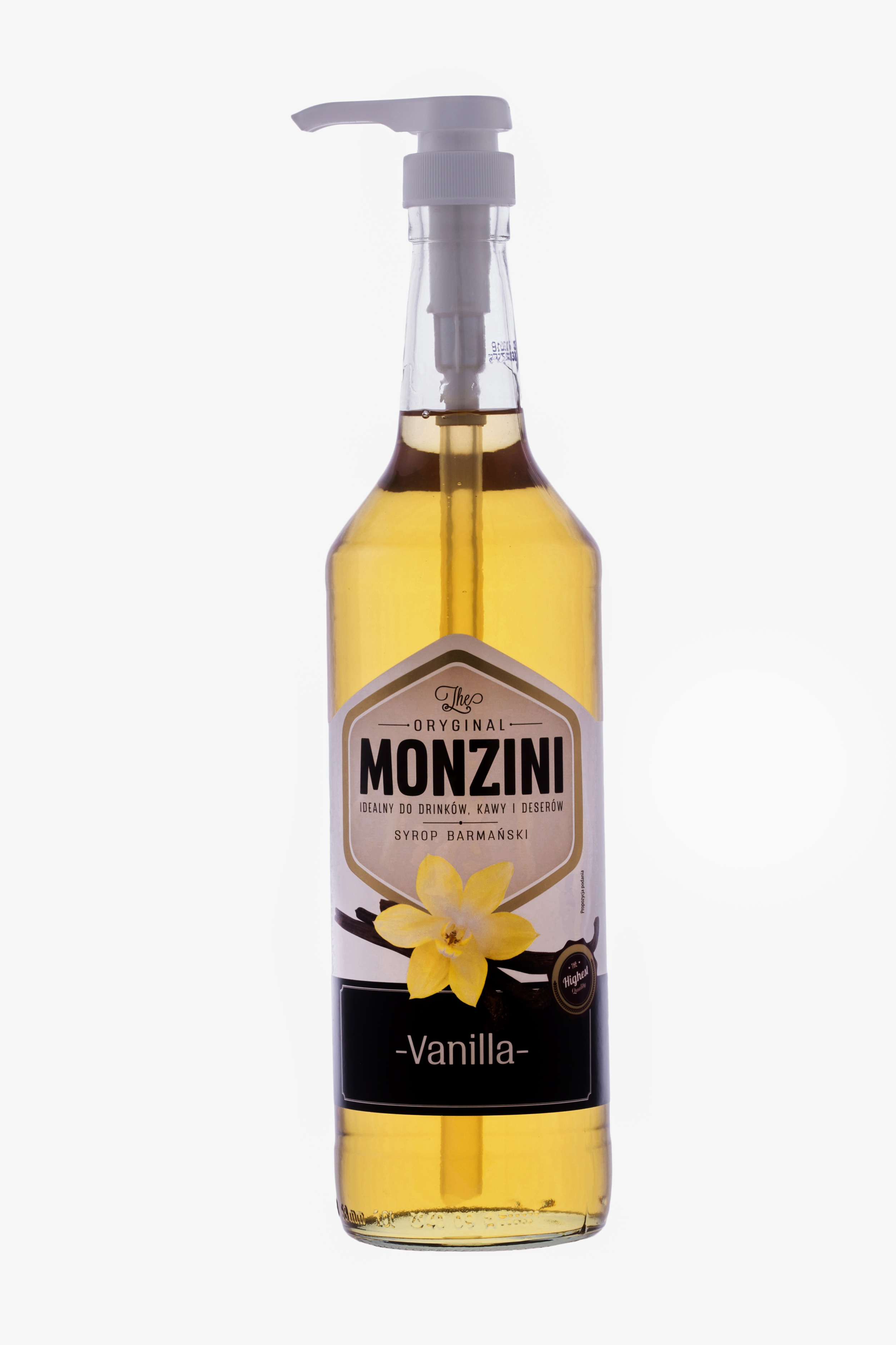 Syrop Monzini Wanilia 1L Z Pompką