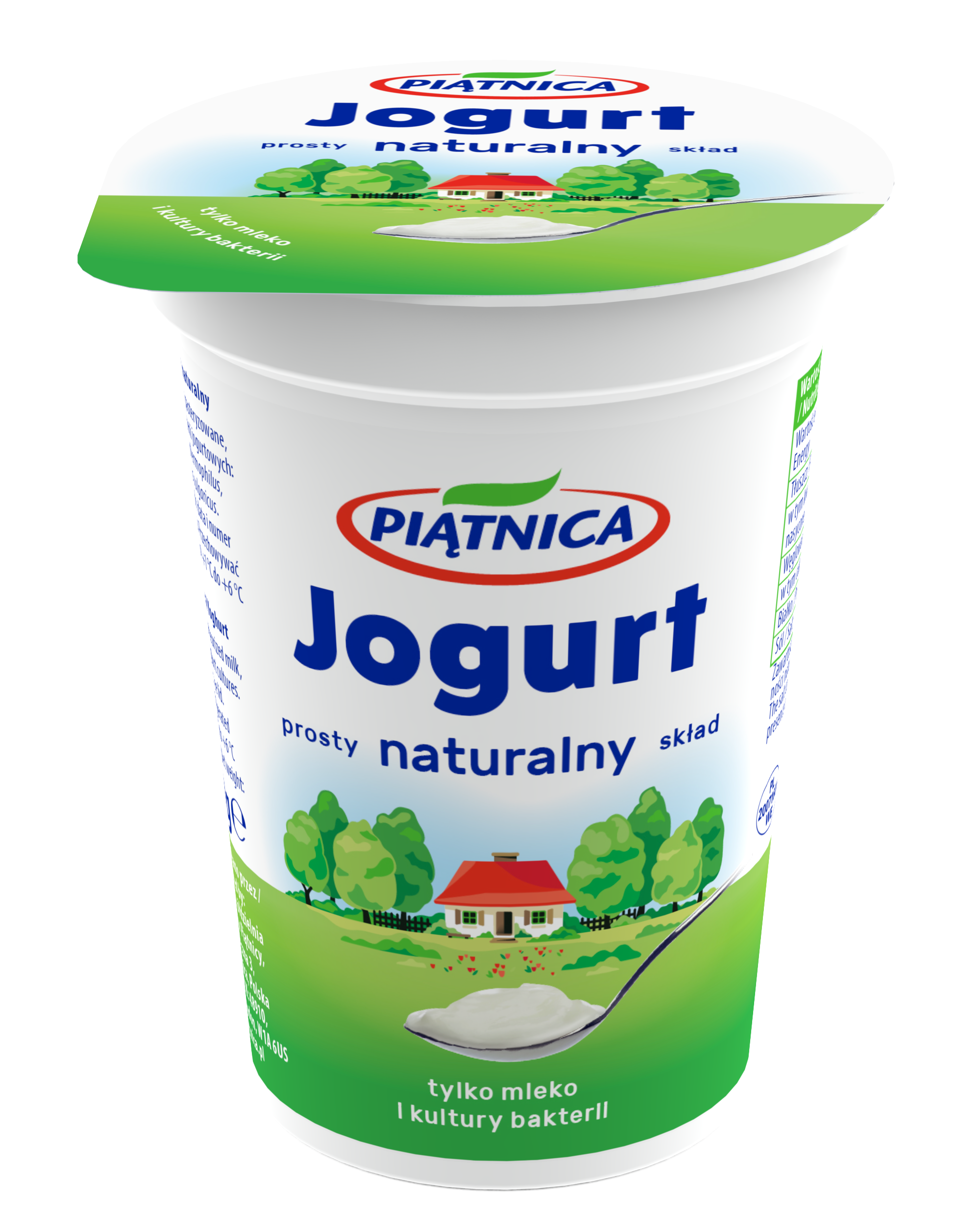 Piątnica Jogurt Naturalny 180 G