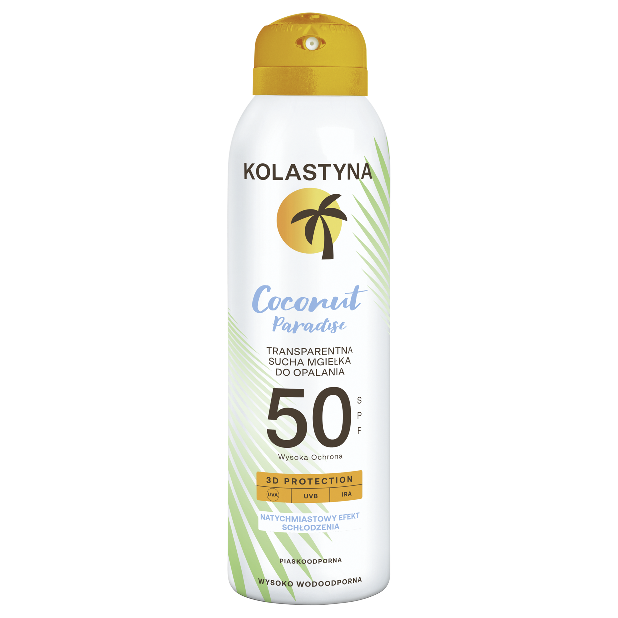 Kolastyna '24 Coconut Paradise Transparentna Sucha Mgiełka Do Opalania Spf50 150Ml