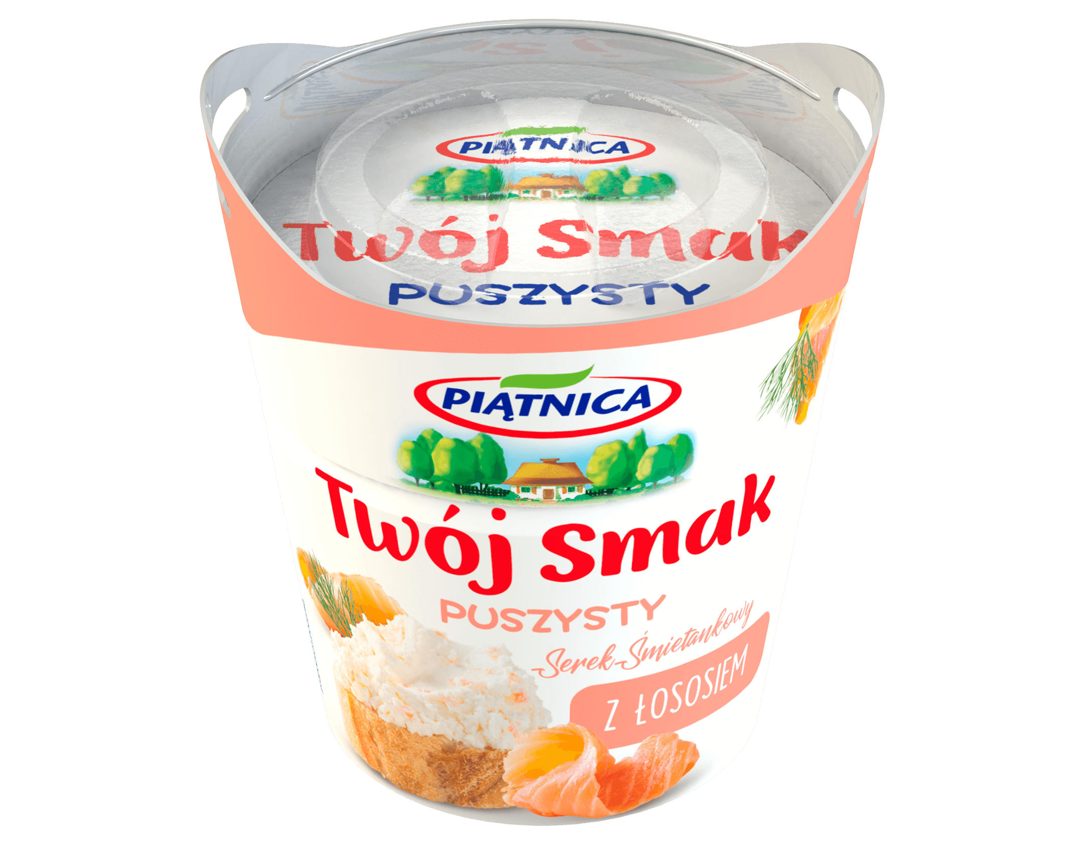 Piątnica Serek Twój Smak Puszysty Z Łososiem 150 G
