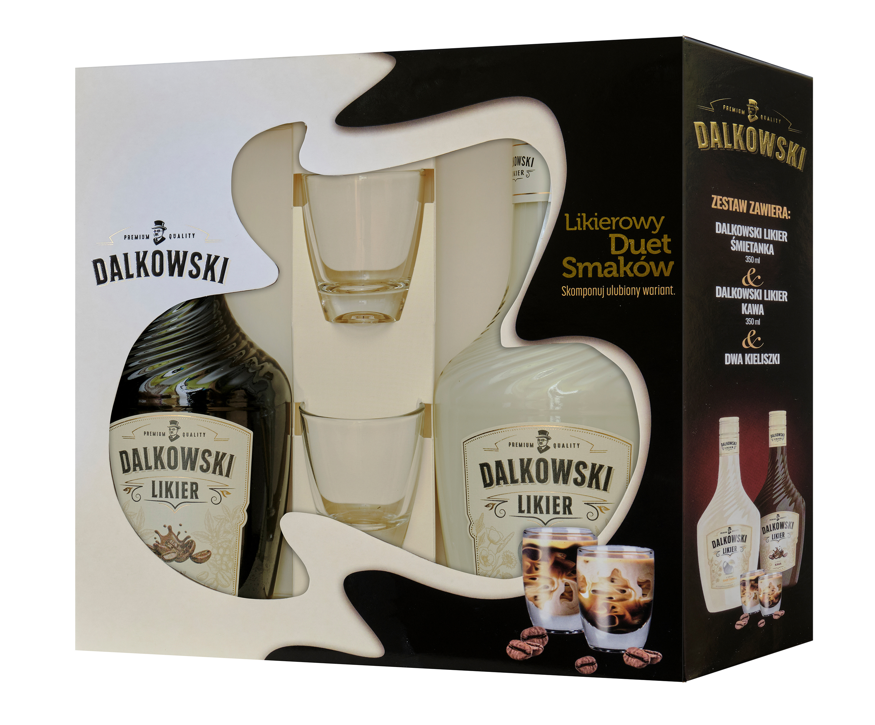 Dalkowski Dwupak: Dalkowski Likier Śmietanka 350 Ml, Dalkowski Likier Kawa 350 Ml