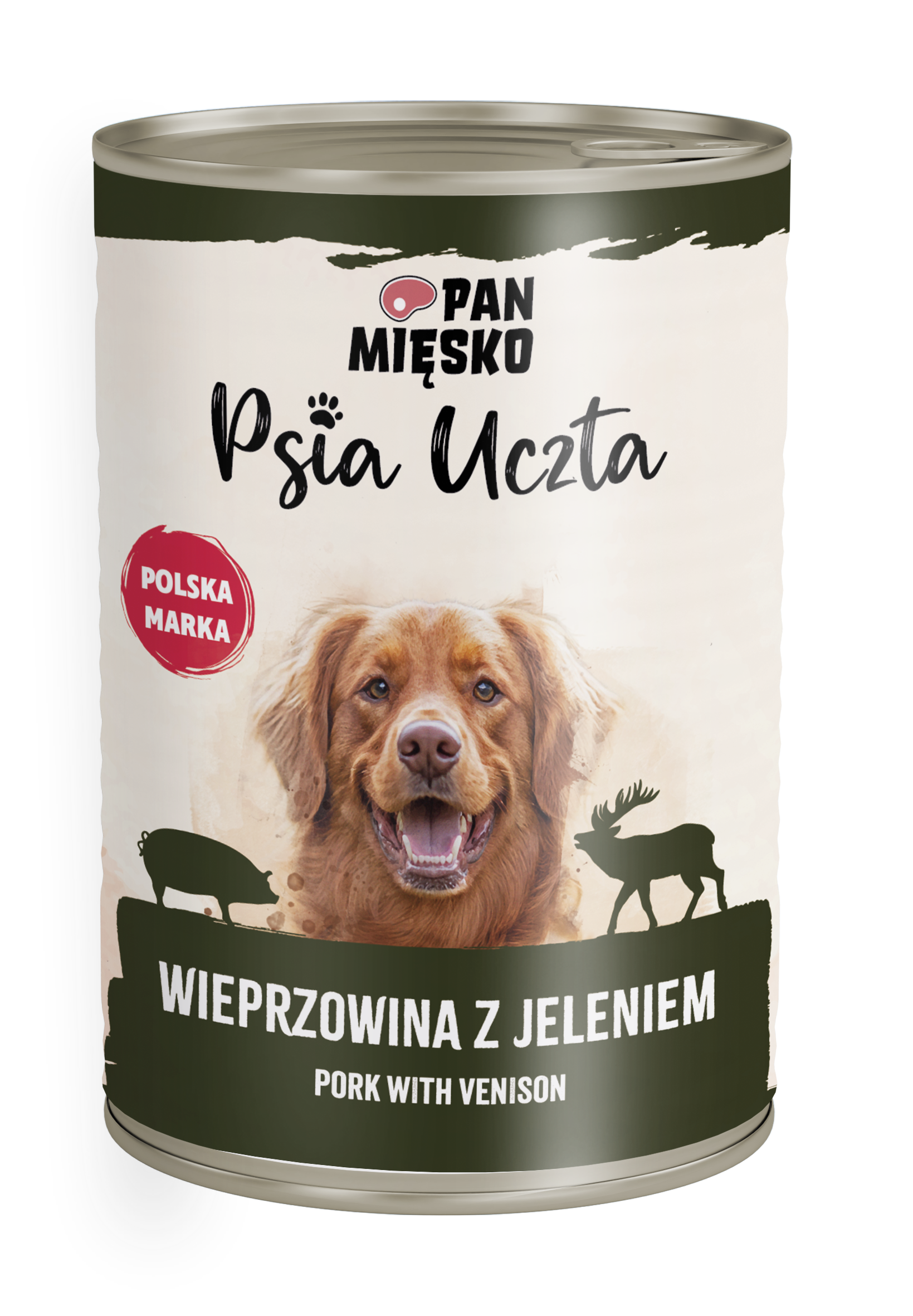 Pan Mięsko Psia Uczta Wieprzowina Z Jeleniem 400 G