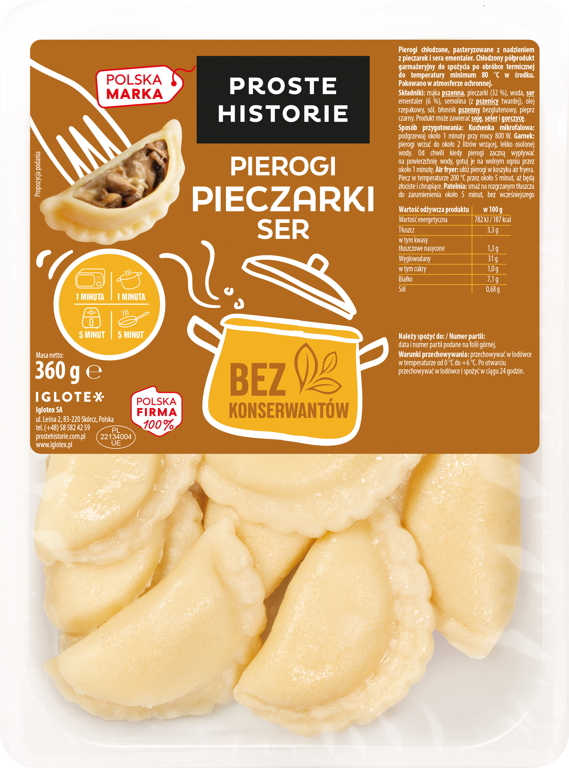 Proste Historie Pierogi Pieczarki Ser 360G