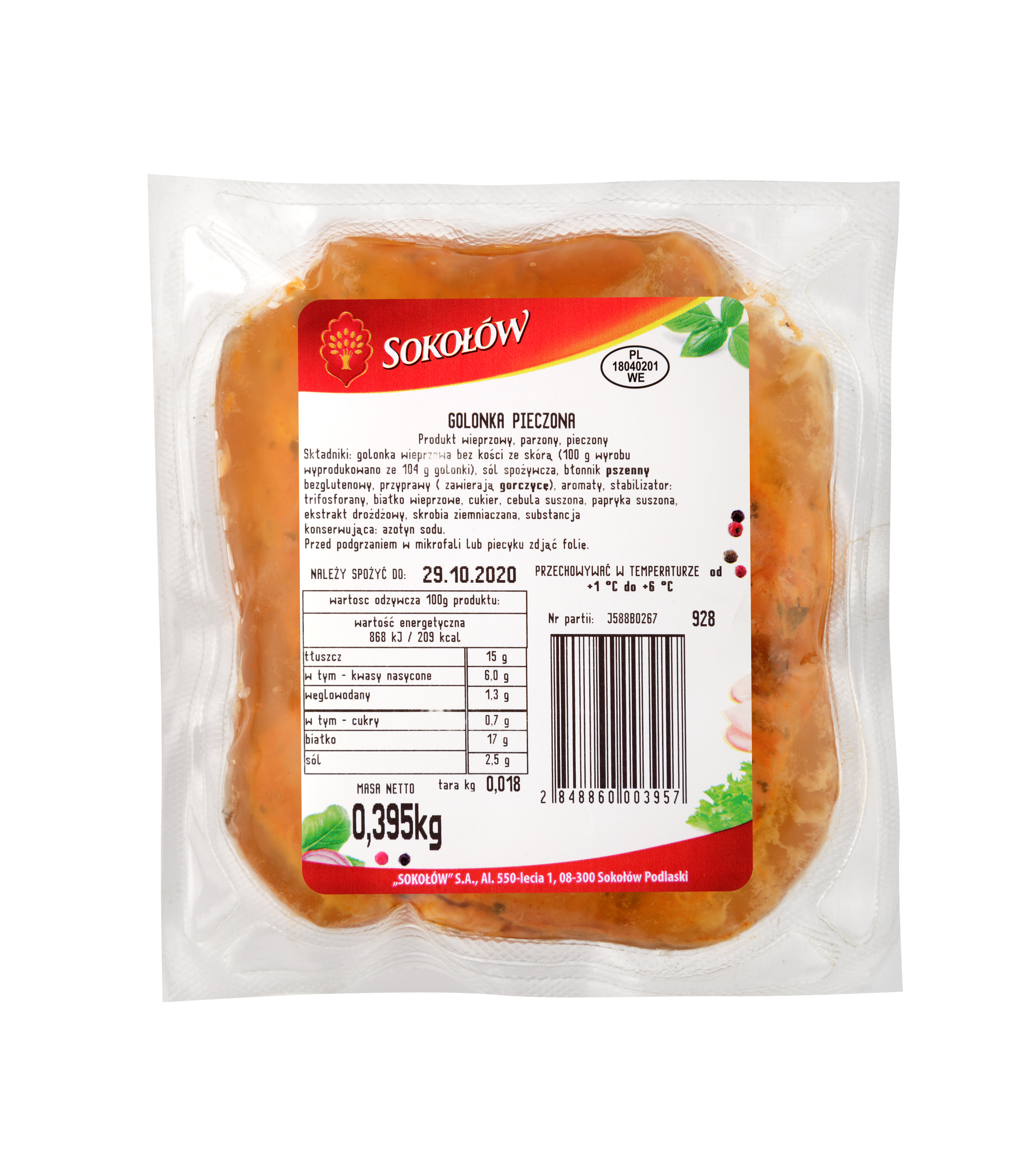 Golonka Pieczona Ok. 0,4 Kg Sokołów