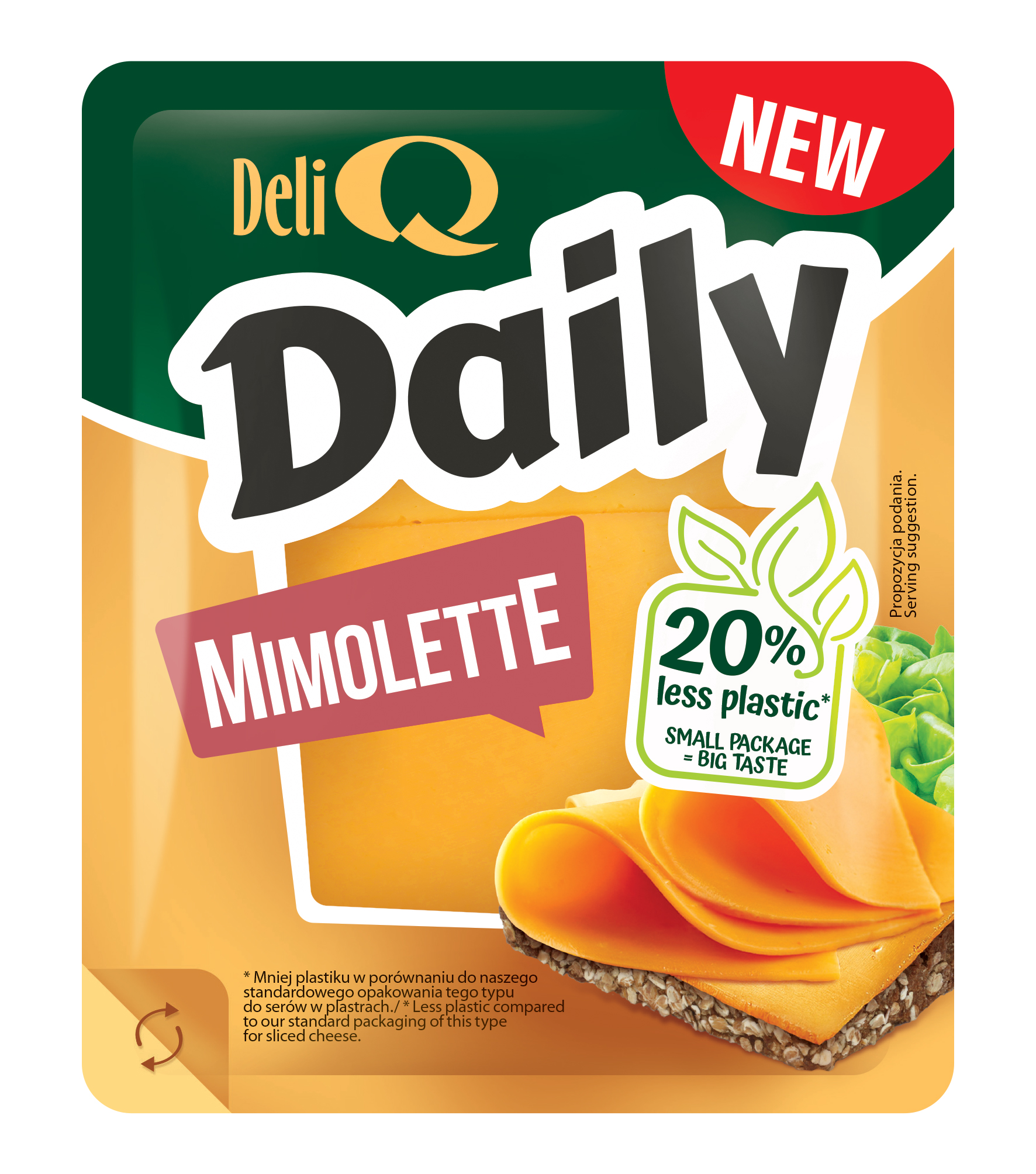 Deli Q Daily Mimolette Plastry 100 G