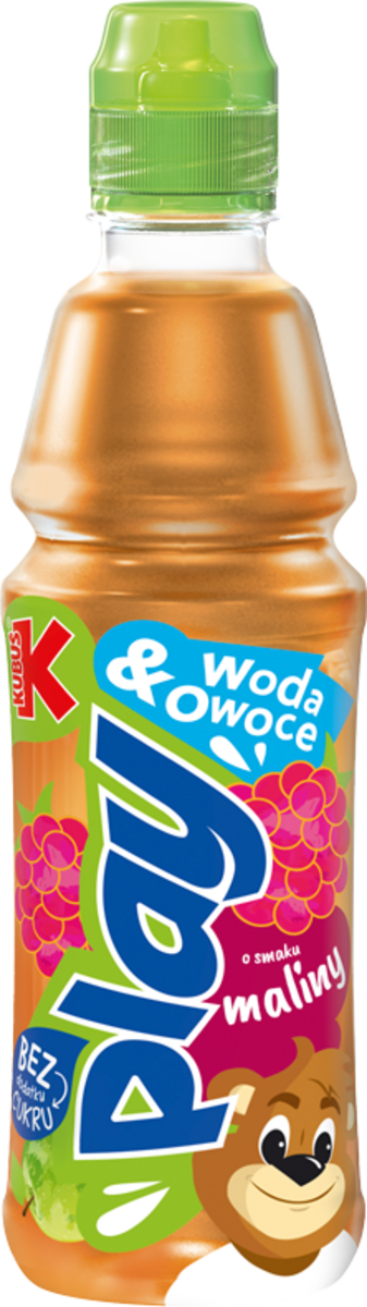 Kubuś Play! Woda I Owoce Jabłko Malina Napój Owocowy 400 Ml