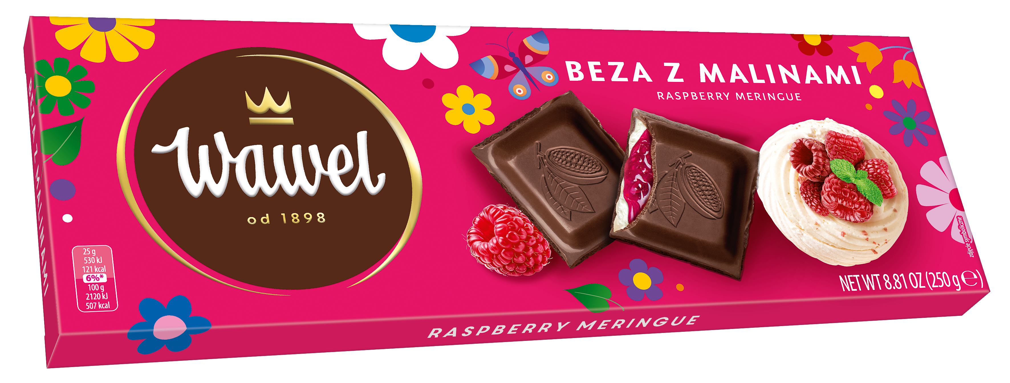 Wawel Beza Z Malinami 250G