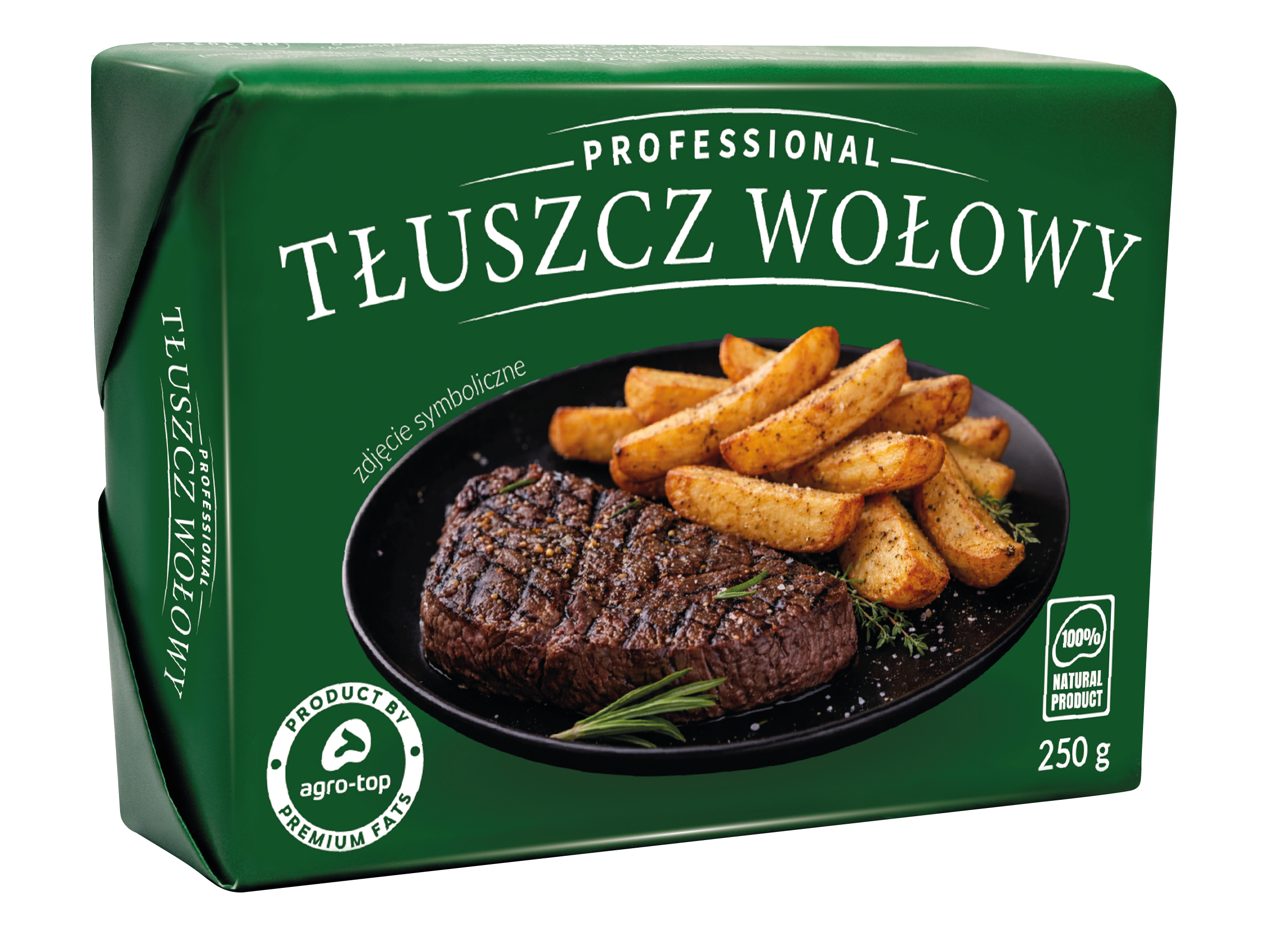 Tłuszcz Wołowy Professional W Kostce 250G Agro-Top