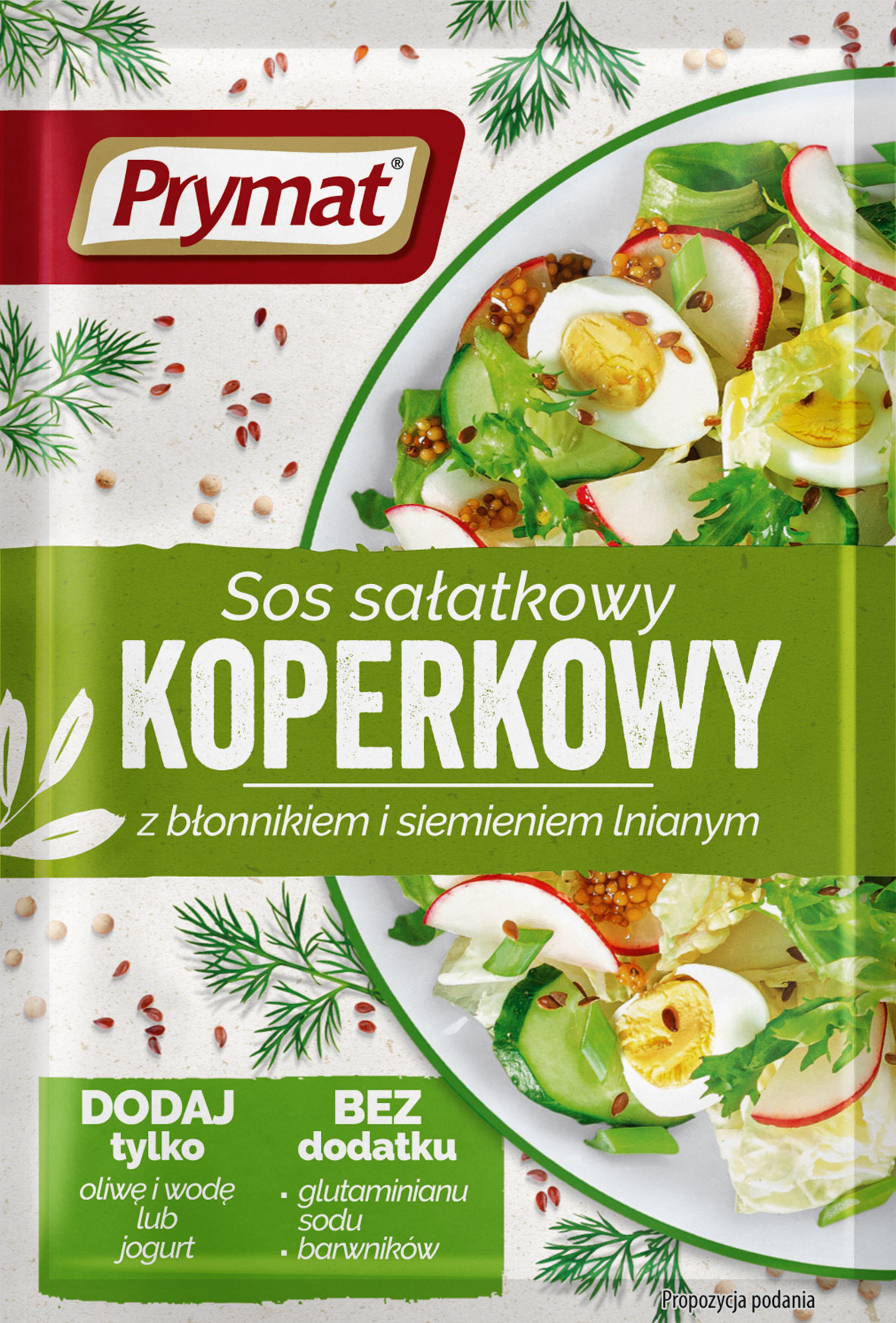 Sos Sałatkowy Koperkowo - Ziołowy Polski 9 G Prymat