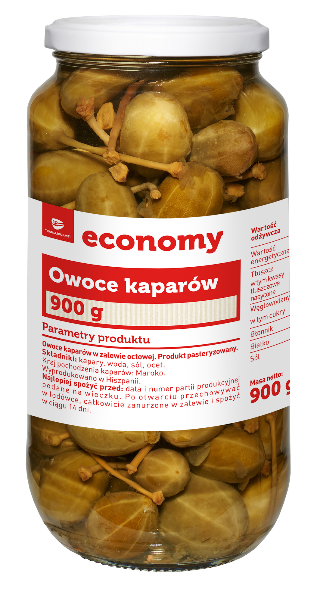 Tge Owoce Kaparów Z Zalewnie Octowej 900G