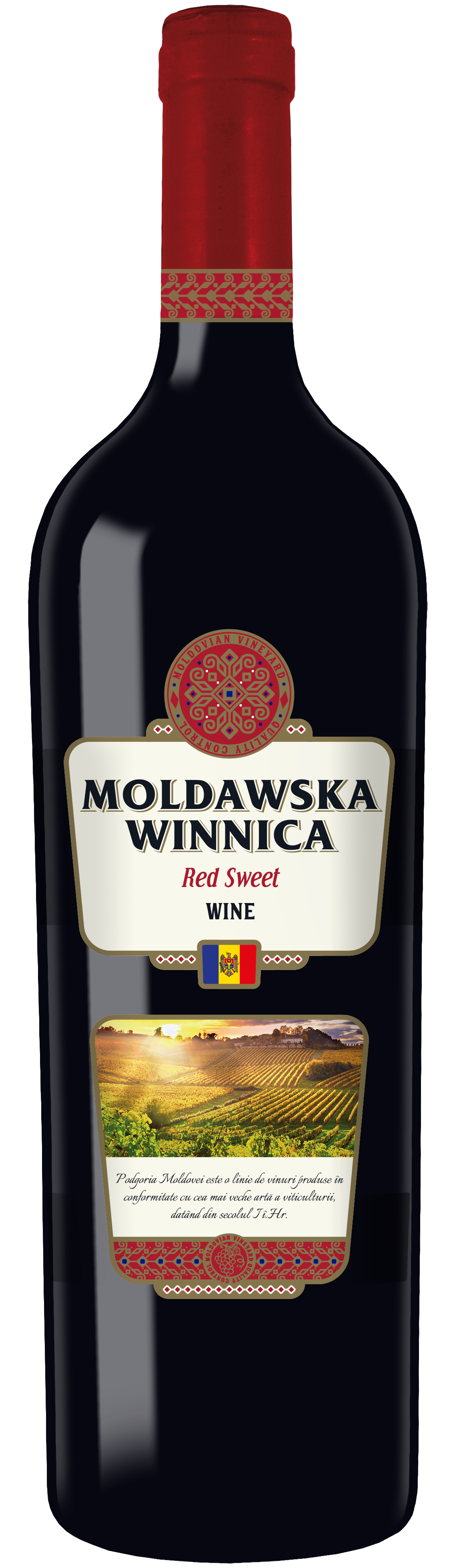 Mołdawska Winnica Czerwone Słodkie 0,75 L